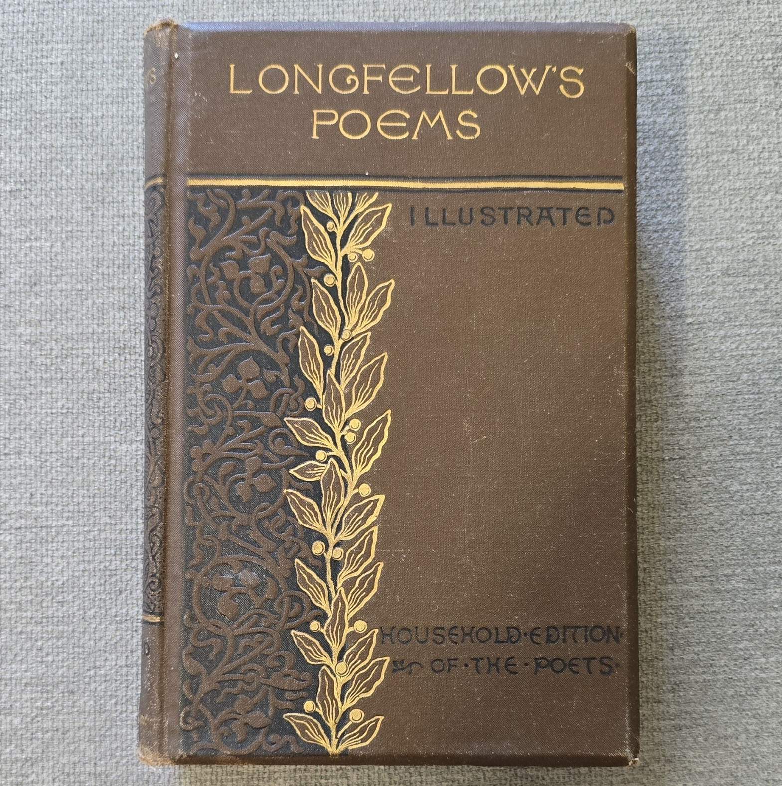 Henry Wadsworth Longfellow Complete Poetical Works Household Ed 1879 HC Illus