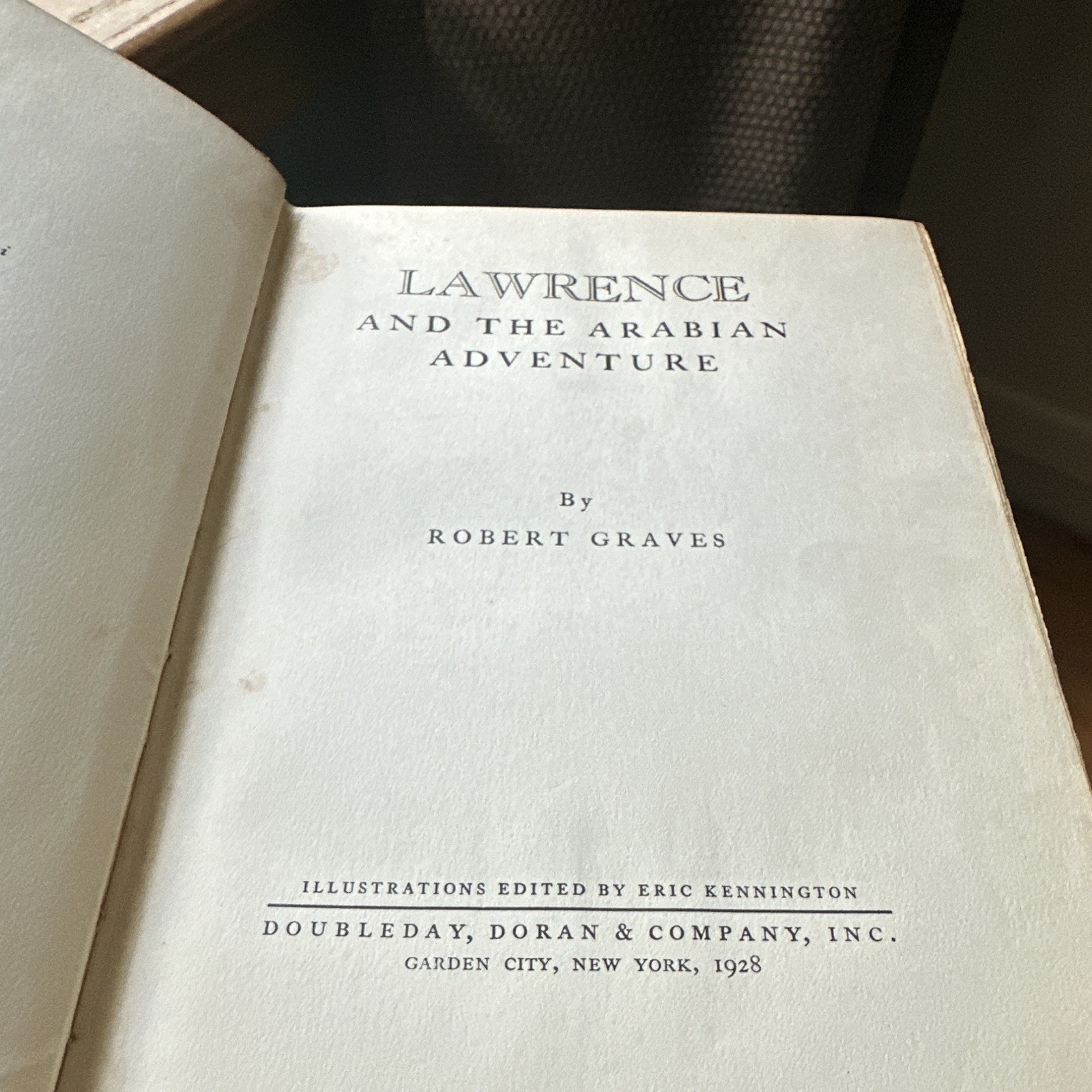 Lawrence and the Arabian Adventure 1928 Robert Graves 1st US Ed Illustrated