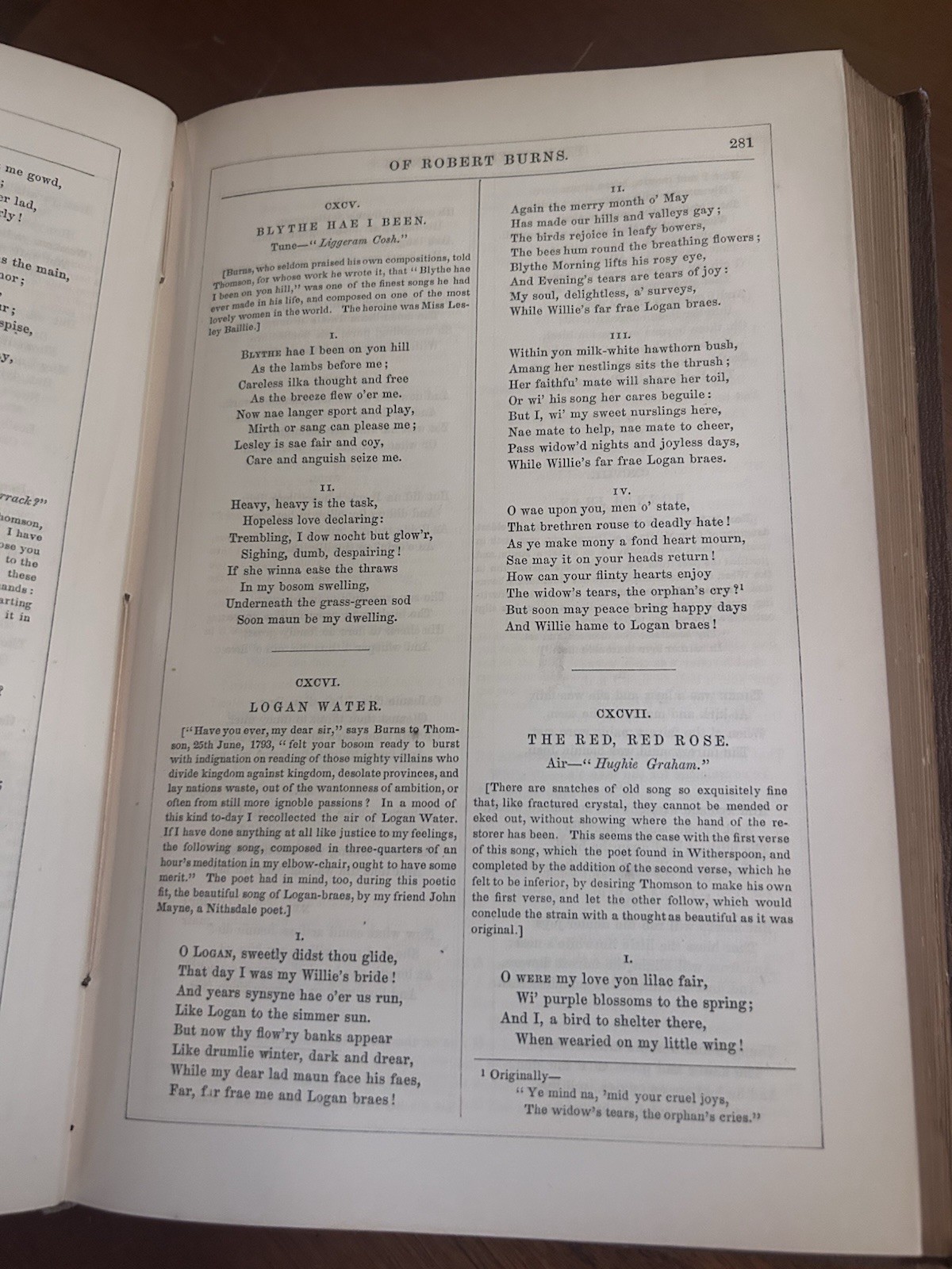 1851 The Complete Works Of Robert Burns Appleton Leather Cunningham VG