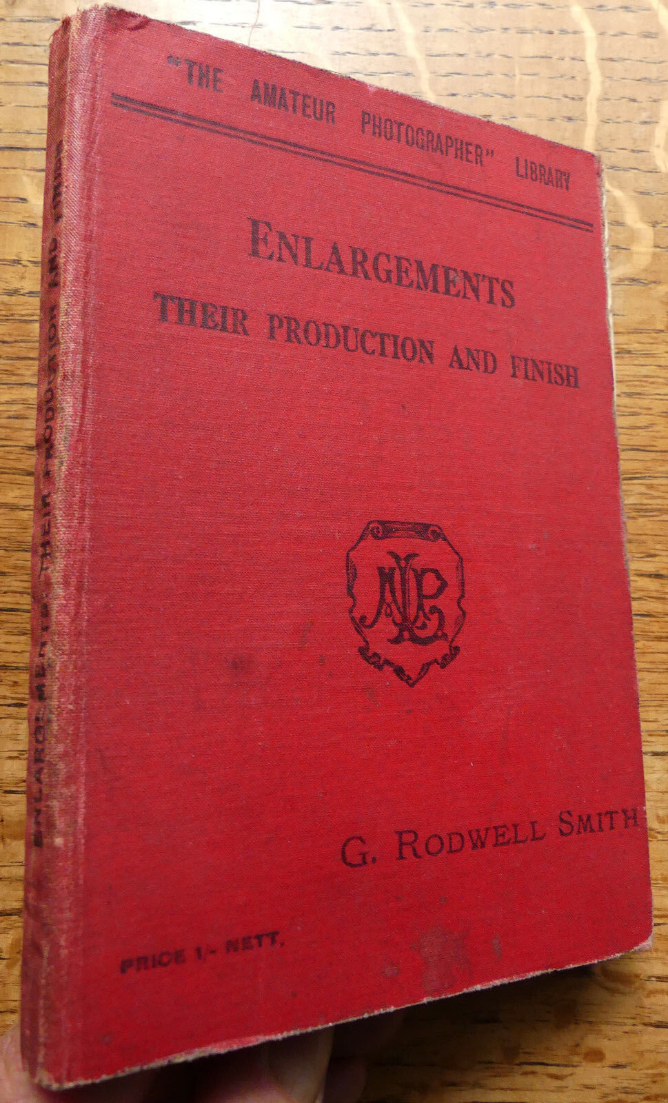 Amateur Photographer Library- Enlargements Finish 1912 G. Rodwell Smith Bromide