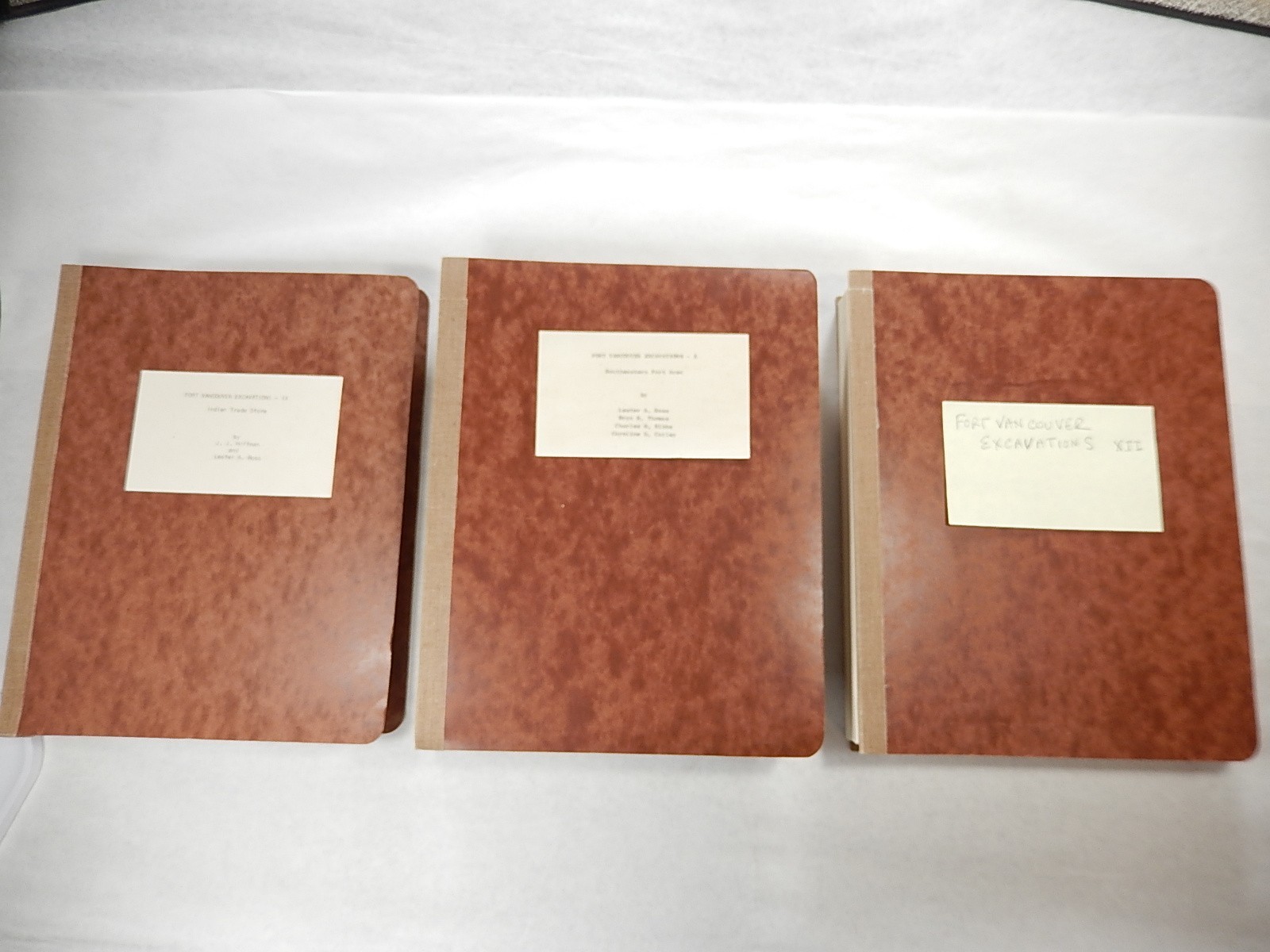 Fort Vancouver Excavations by Oregon Archealogical Society, Volumes 9, 10, 12