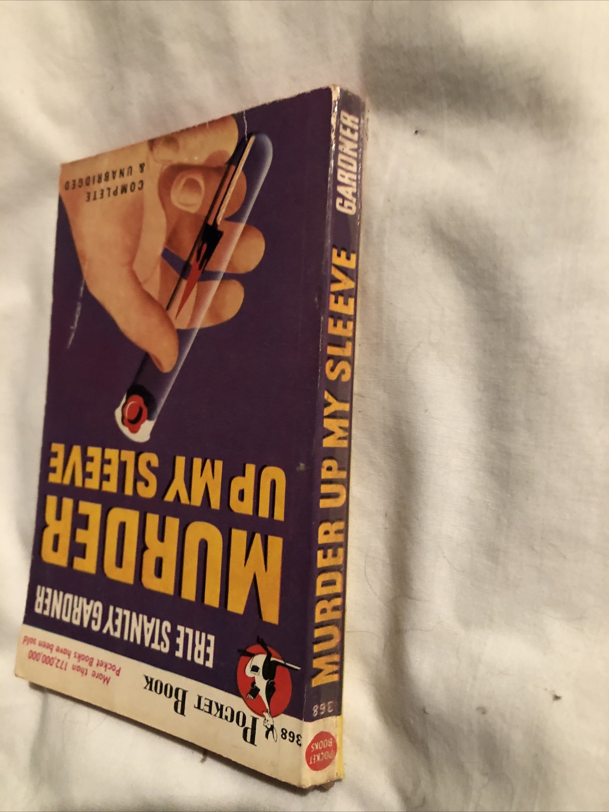Erle Stanley Gardner „Murder Up My Sleeve“/Pocket Books Inc Vintage On 1948 5th