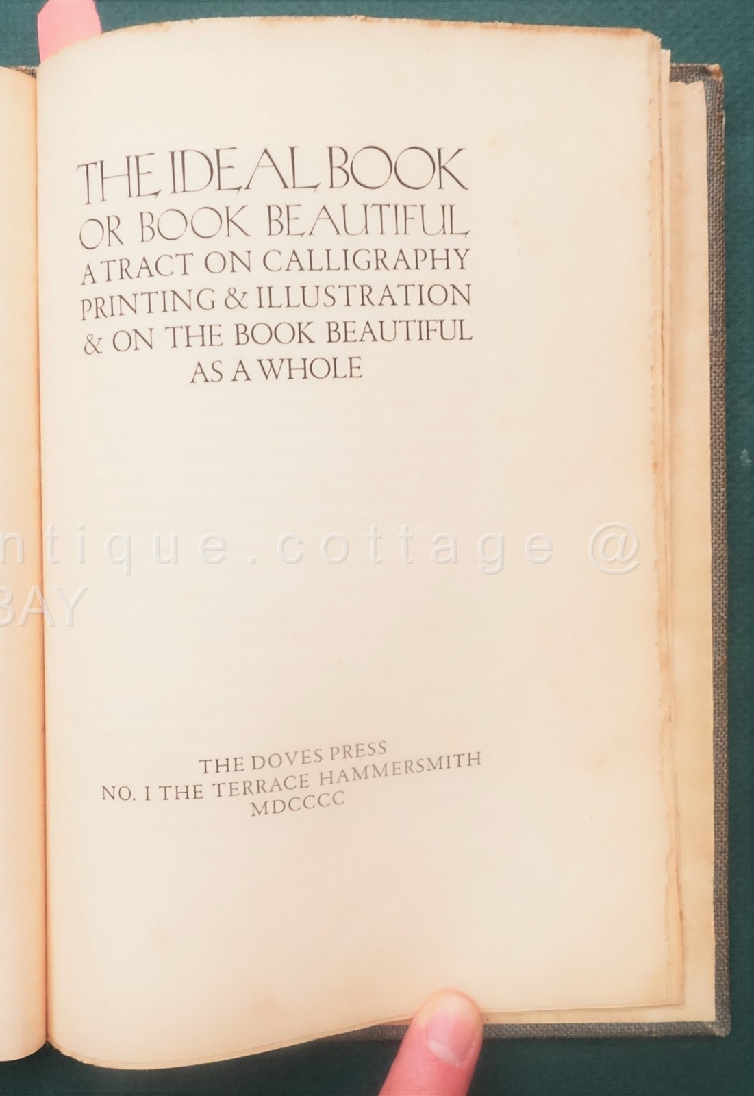 1900 antique CALLIGRAPHY PRINTING ILLUS #22/500 signed JACOBS BOOKPLATE McCOMBS