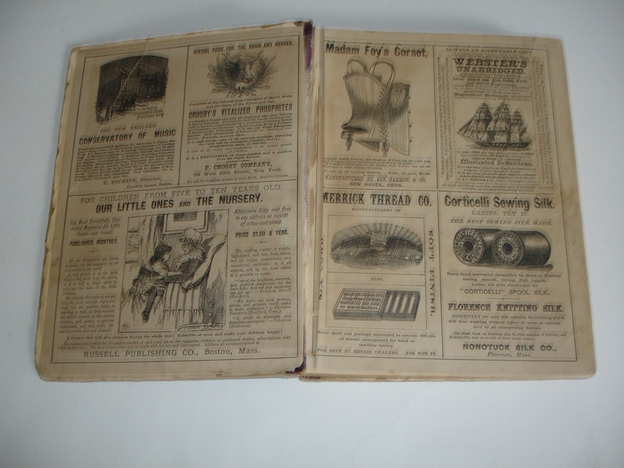 Antique Victorian „Chatterbox“ Children’s Stories Hardcover Book 1884