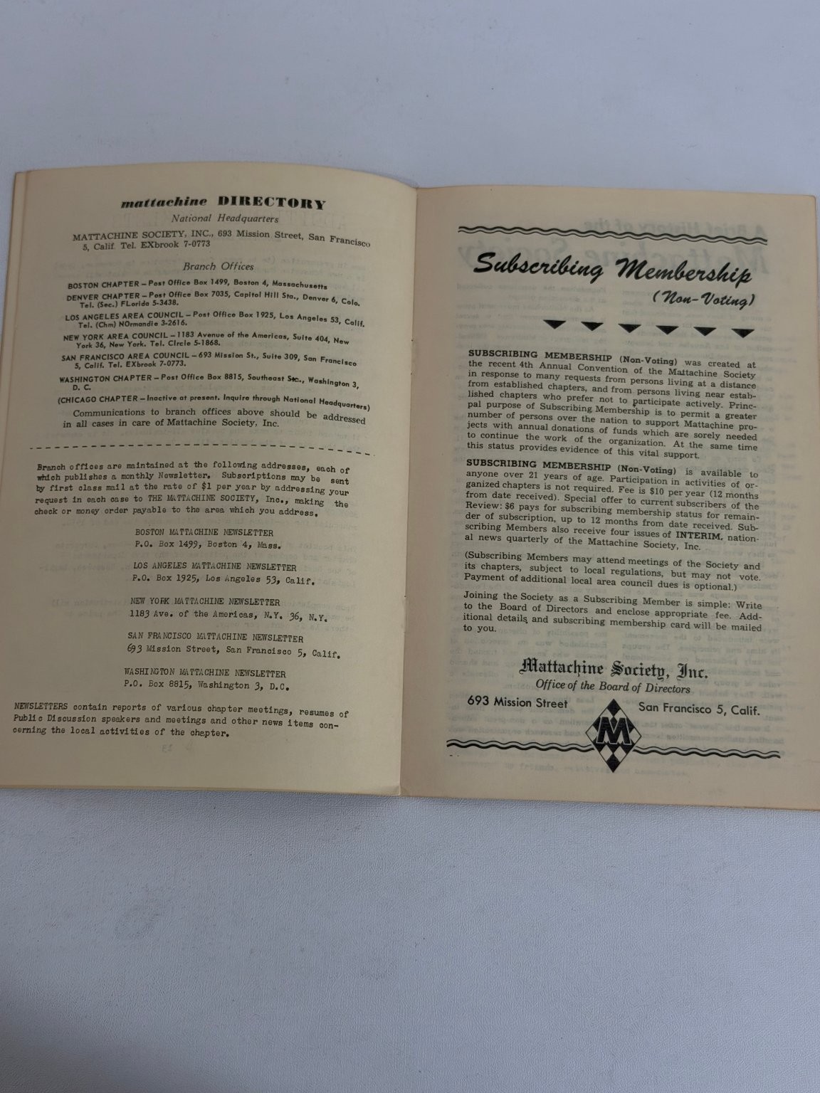Mattachine Society TODAY 1958 LGBTQ History Gay Rights San Francisco