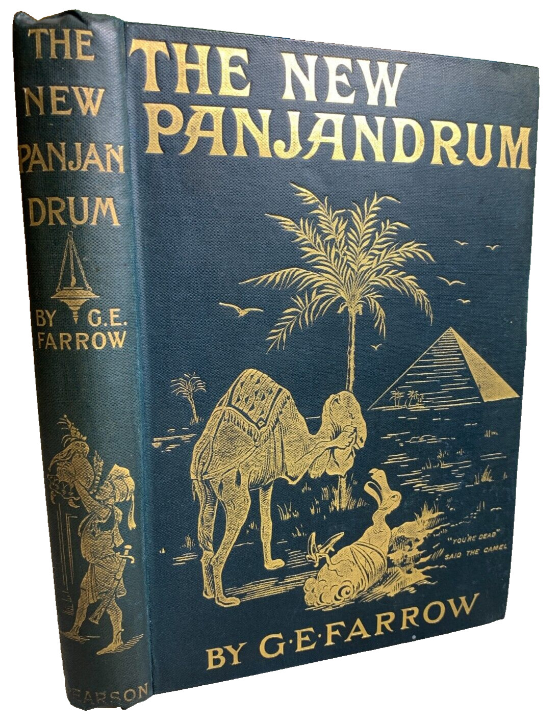 Antique Ornate Embossed Gilded Victorian Book New Panjandrum G. Farrow 1st Ed