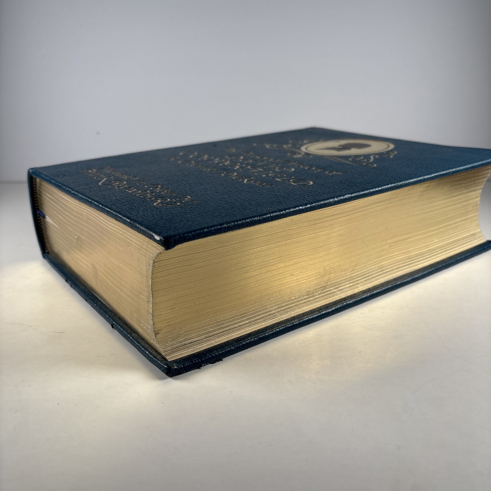 David Copperfield LEATHER Charles Dickens illust. Frank Reynolds blue limited