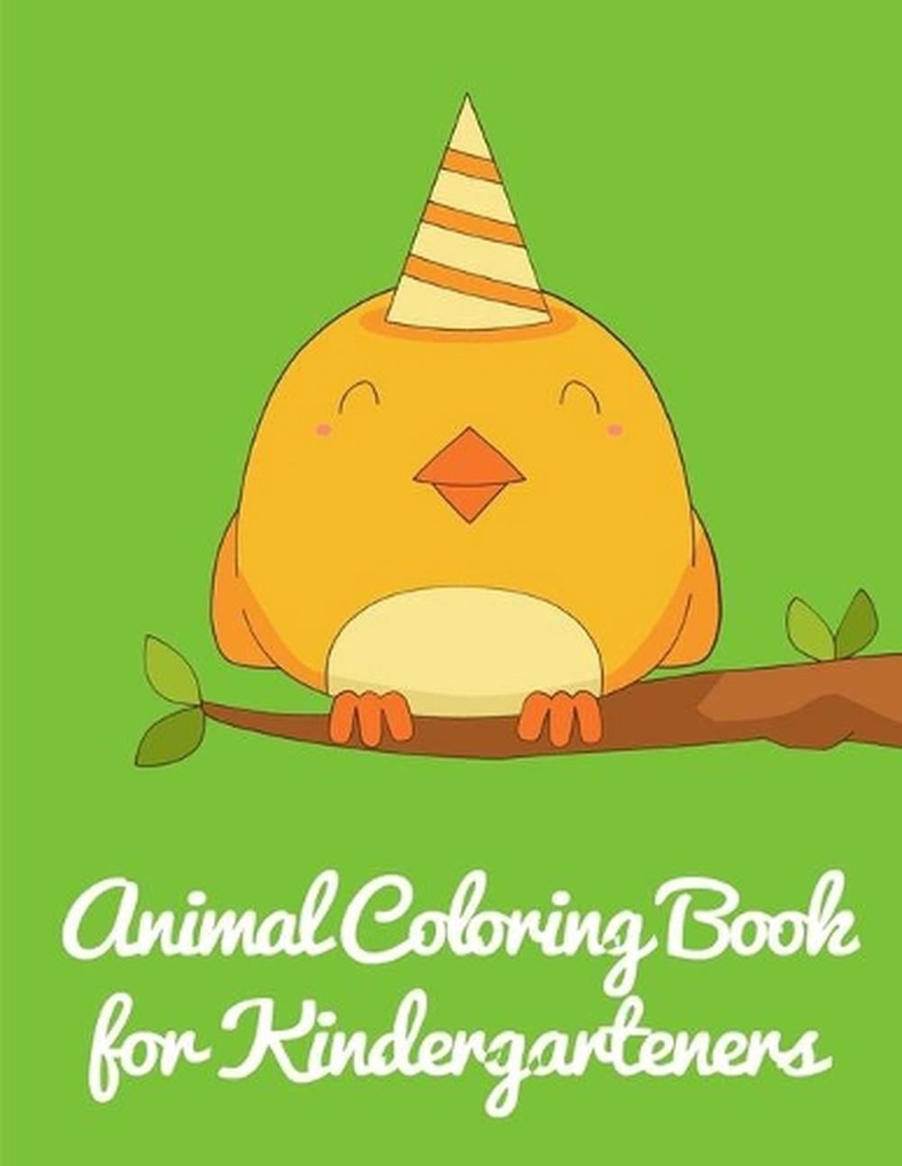 Animal Coloring Book for Kindergarteners: Cute pictures with animal touch and fe