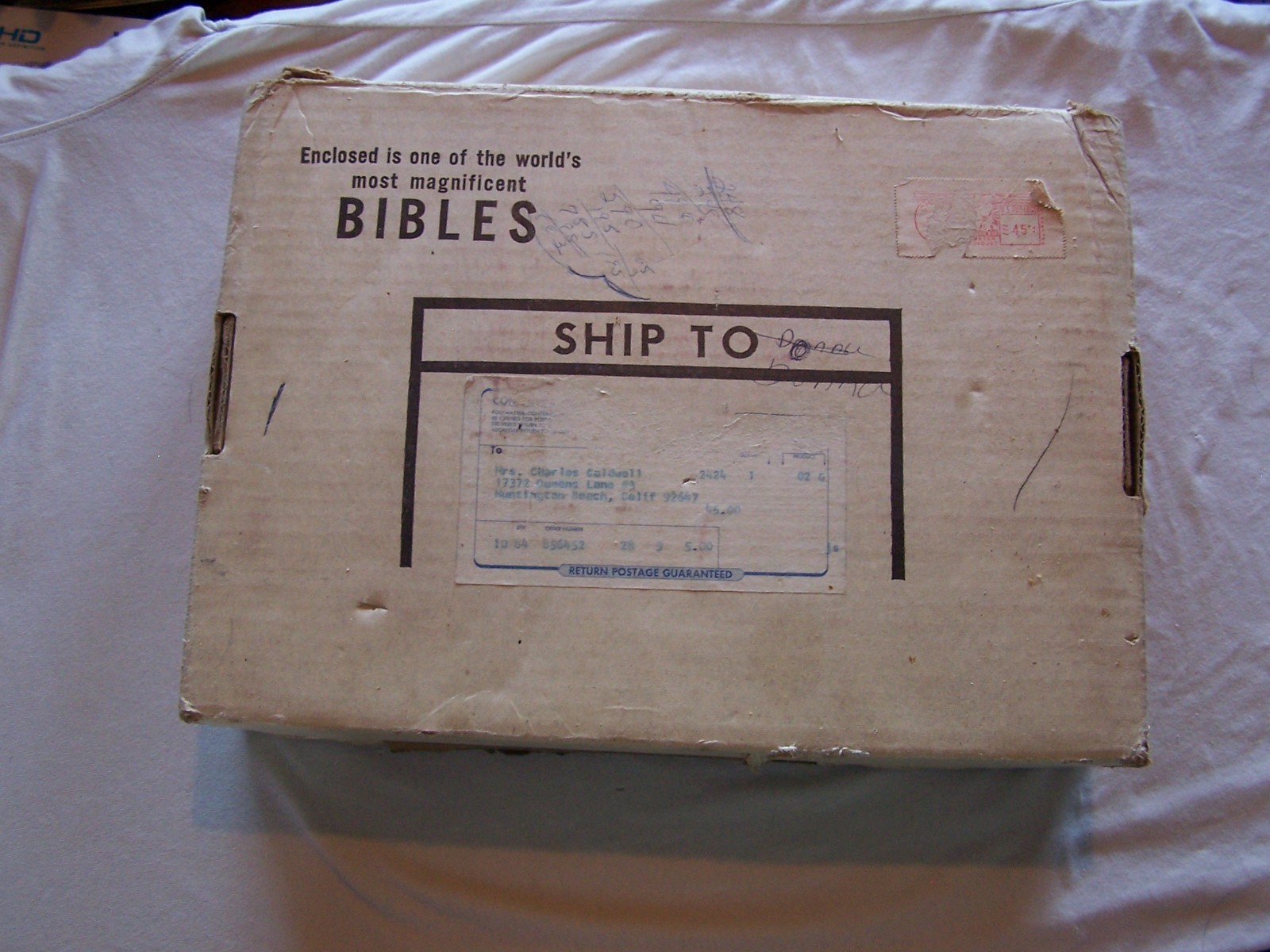 XL Holy Bible Vintage King Of Kings Clarified Edition King James Version 1966