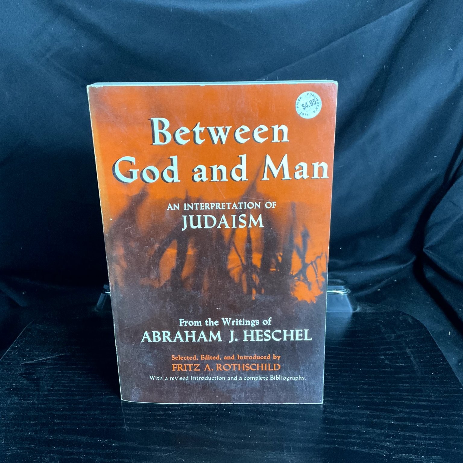 Between God and Man Heschel Judaism Philosophy Theology 1965 Paperback