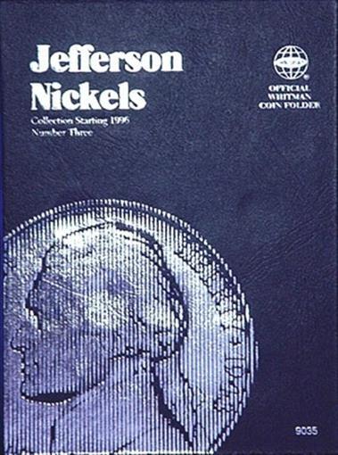 Jefferson Nickels Coin Folder Whitman Album 9035 No. 3 1996-Date Free Shipping