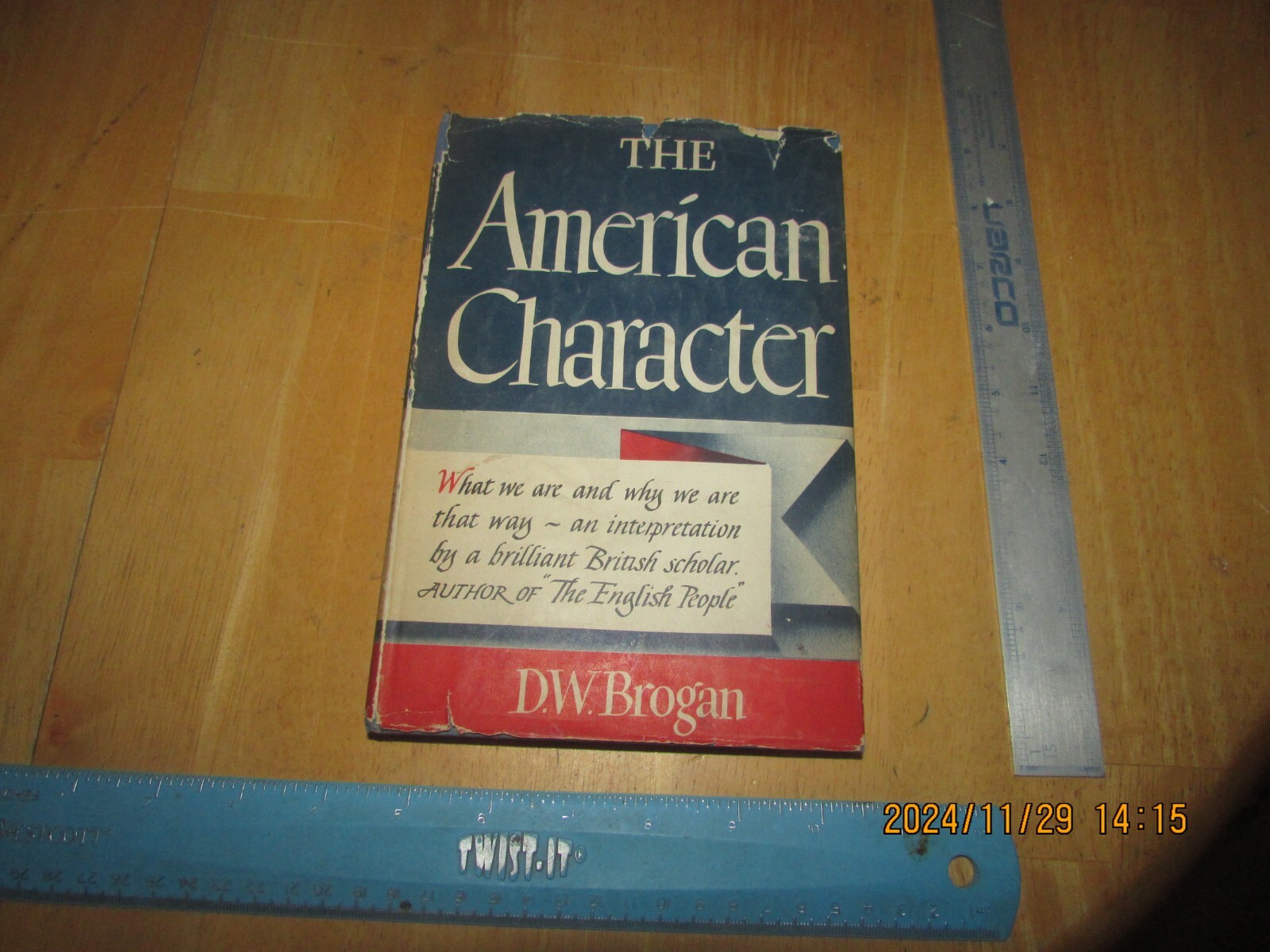 The American Character by D. W. Brogan (1944, Hardcover)