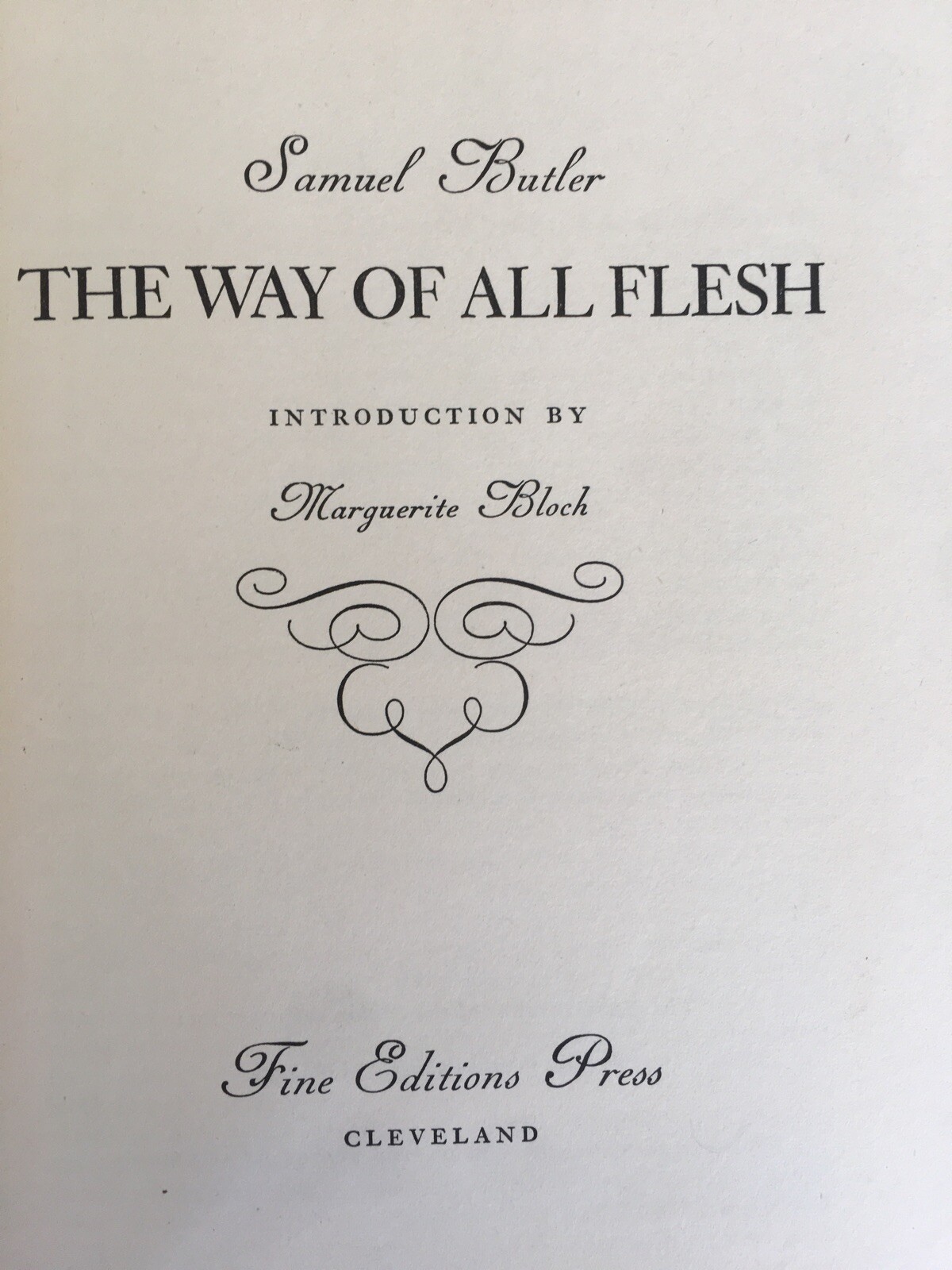 1952 Samuel Butler „The Way of All Flesh“ Marguerite Bloch Introduction ~
