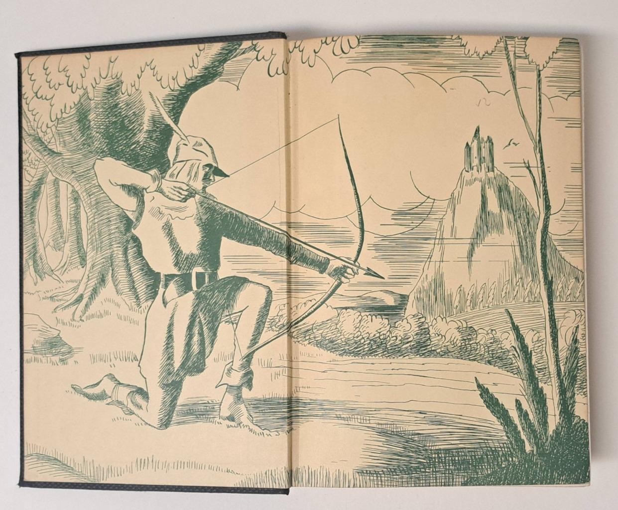 Robin Hood by Henry Gilbert Frontispiece by Frank Godwin 1930’s A. L. Burt