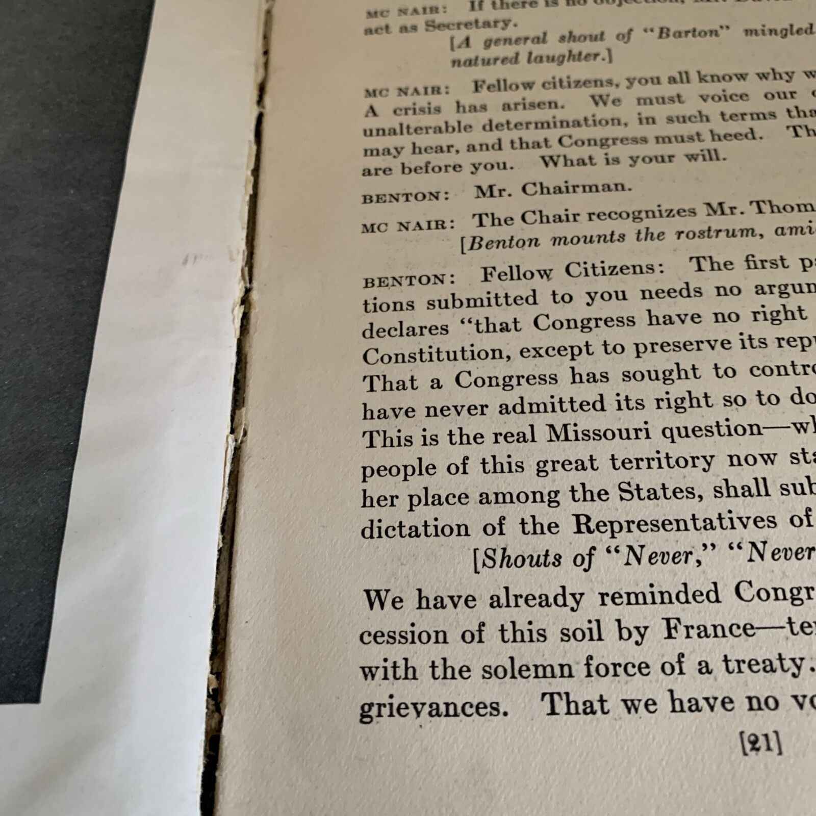 Missouri: One Hundred Years Ago (1921). 100th Anniversary of MO Entry to Union