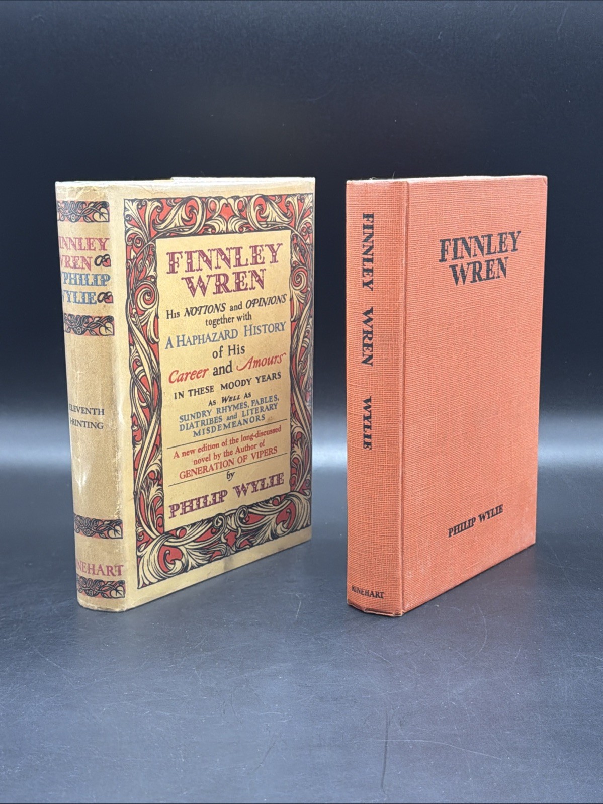 FINNLEY WREN Philip Wylie, 1st Edition 1934 HC/DJ Mylar Rinehart & Co. NICE COPY