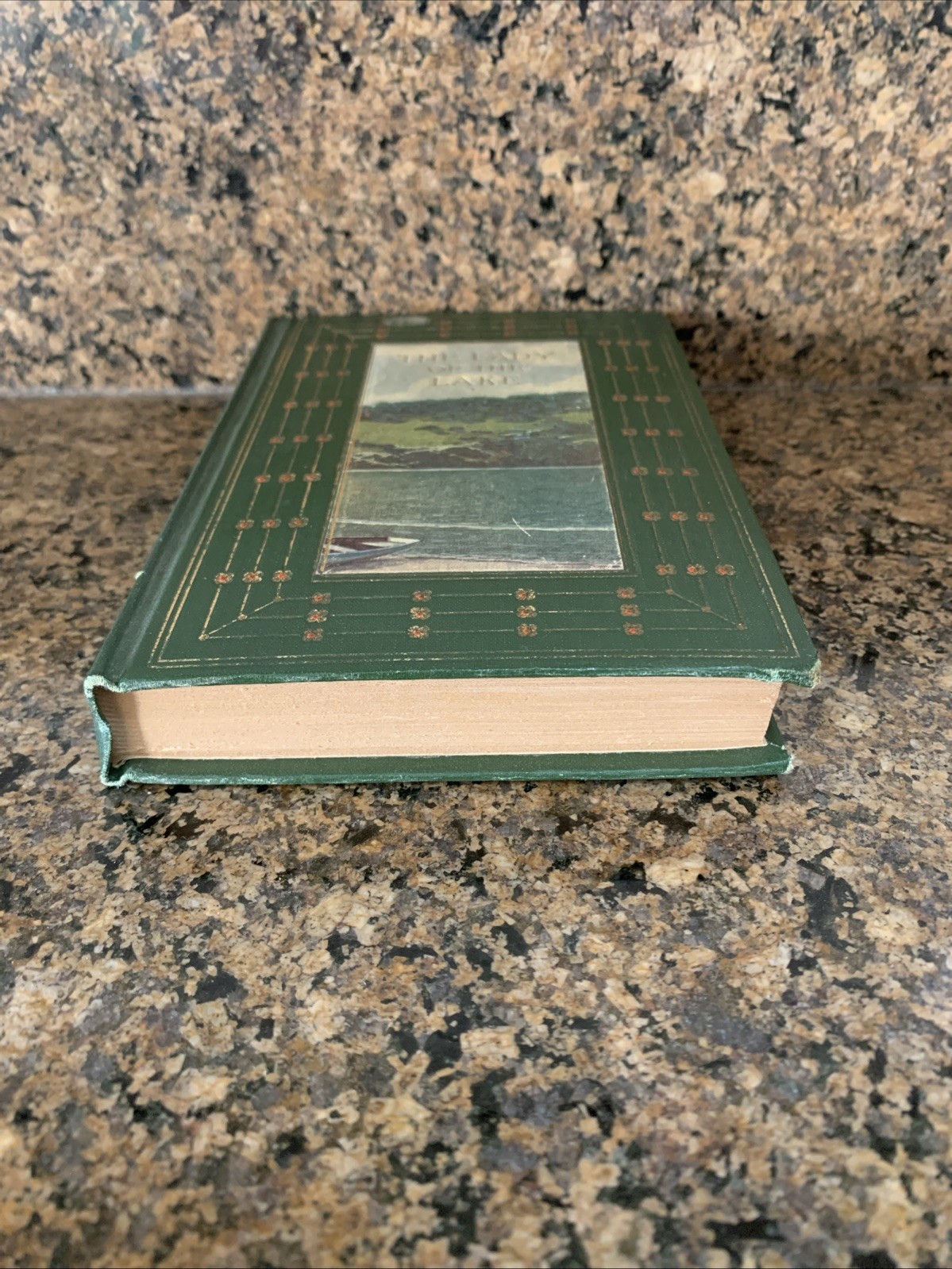 Antique „The Lady of the Lake“ Small Format HC Poetry Book by Sir Walter Scott