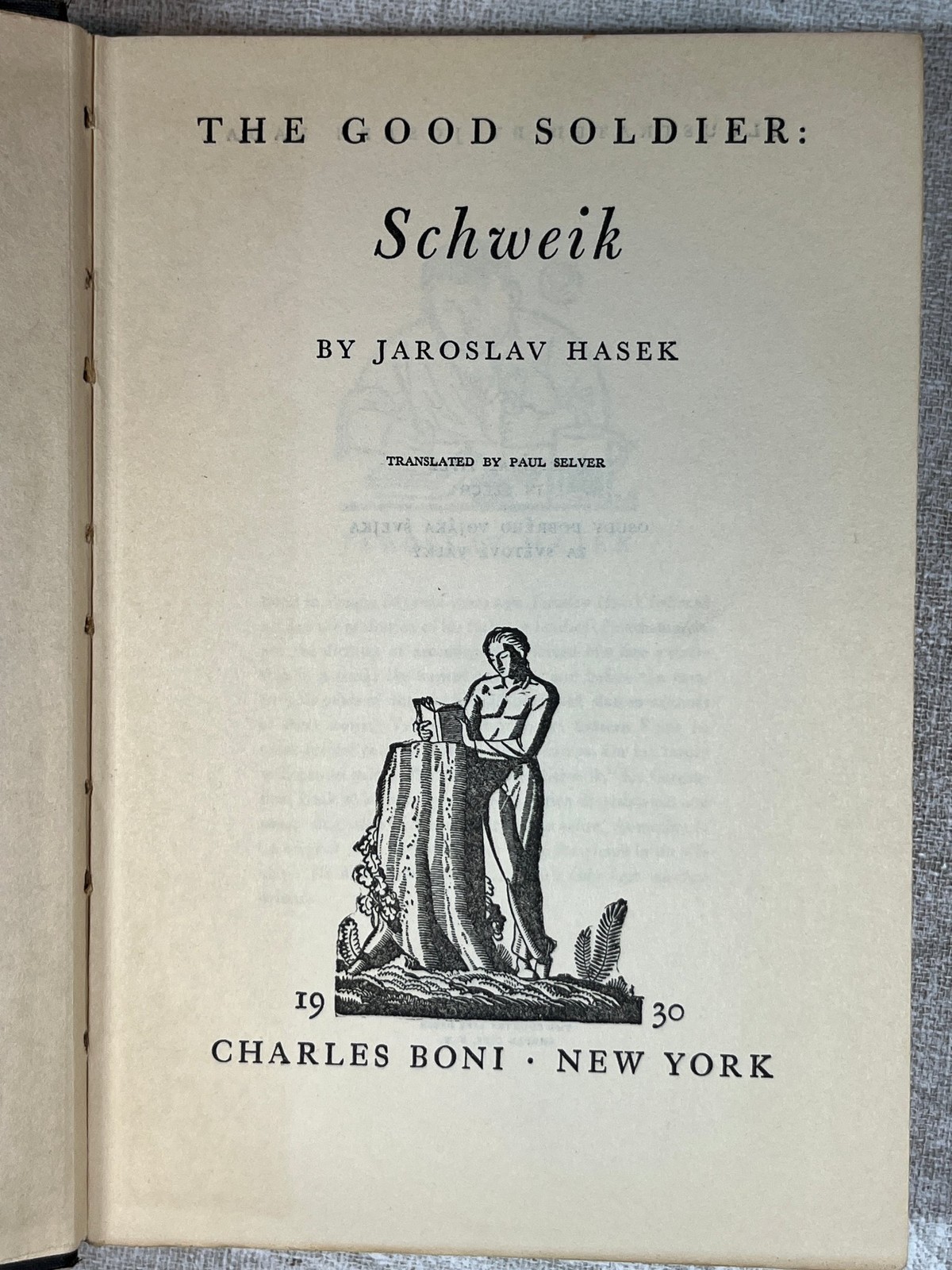 1930 The Good Soldier: Schweik by Jaroslav Hasek Charles Boni Illustrated