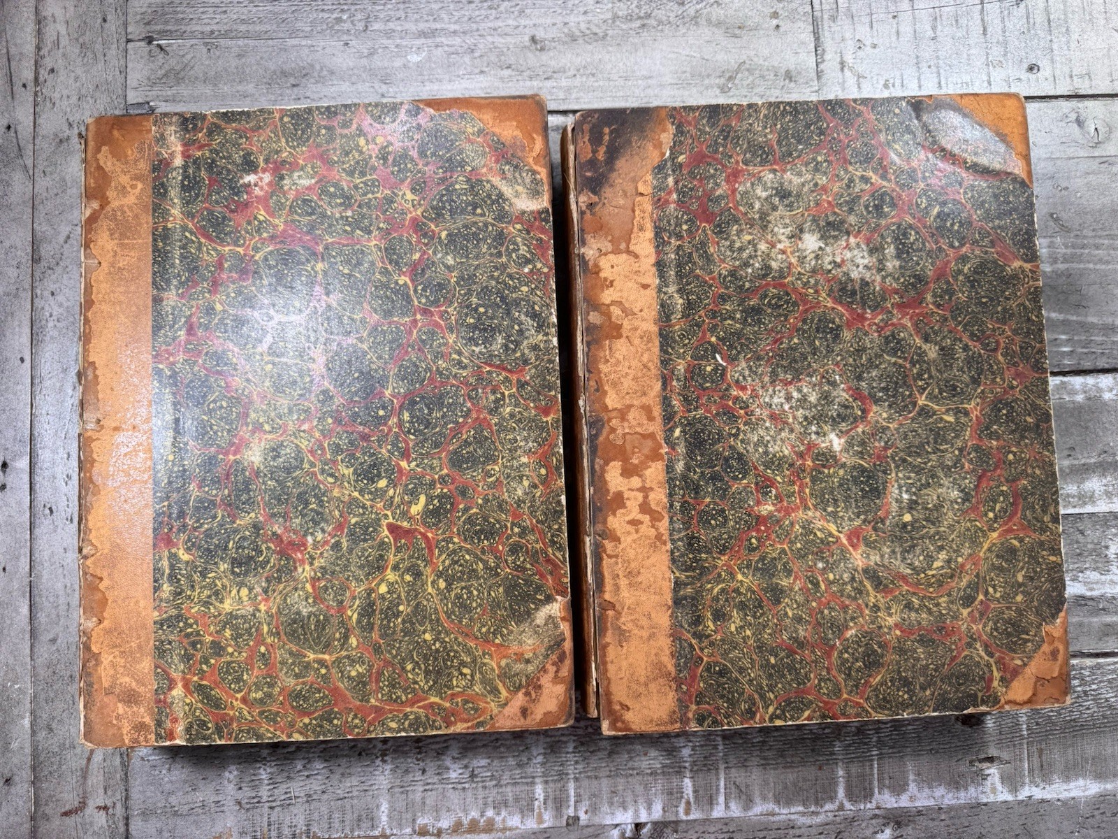 1816 Antique Italian Language Book “Dizionario Italiano ed Inglese: 2 Volumes”