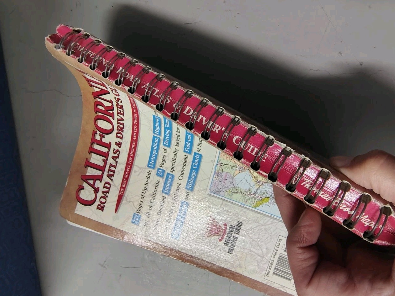 ThOMAS BrOS MAPS – CLAIFORNIA ROAD ATLAS & DRIVERS GUIDE SPIRAL BINDING.