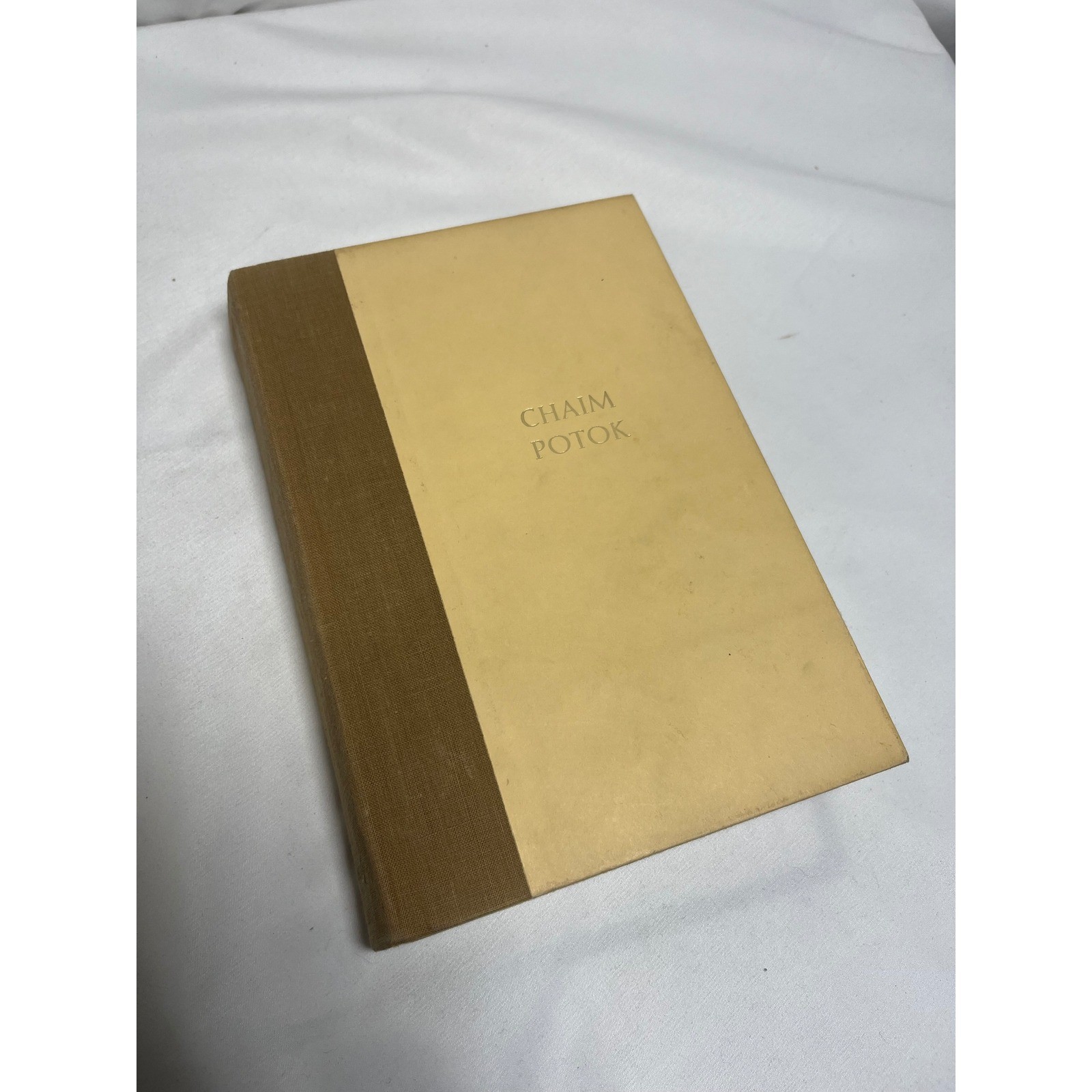 Davita’s Harp by Chaim Potok Hardcover Fiction Knopf Vintage Book Tan Brown