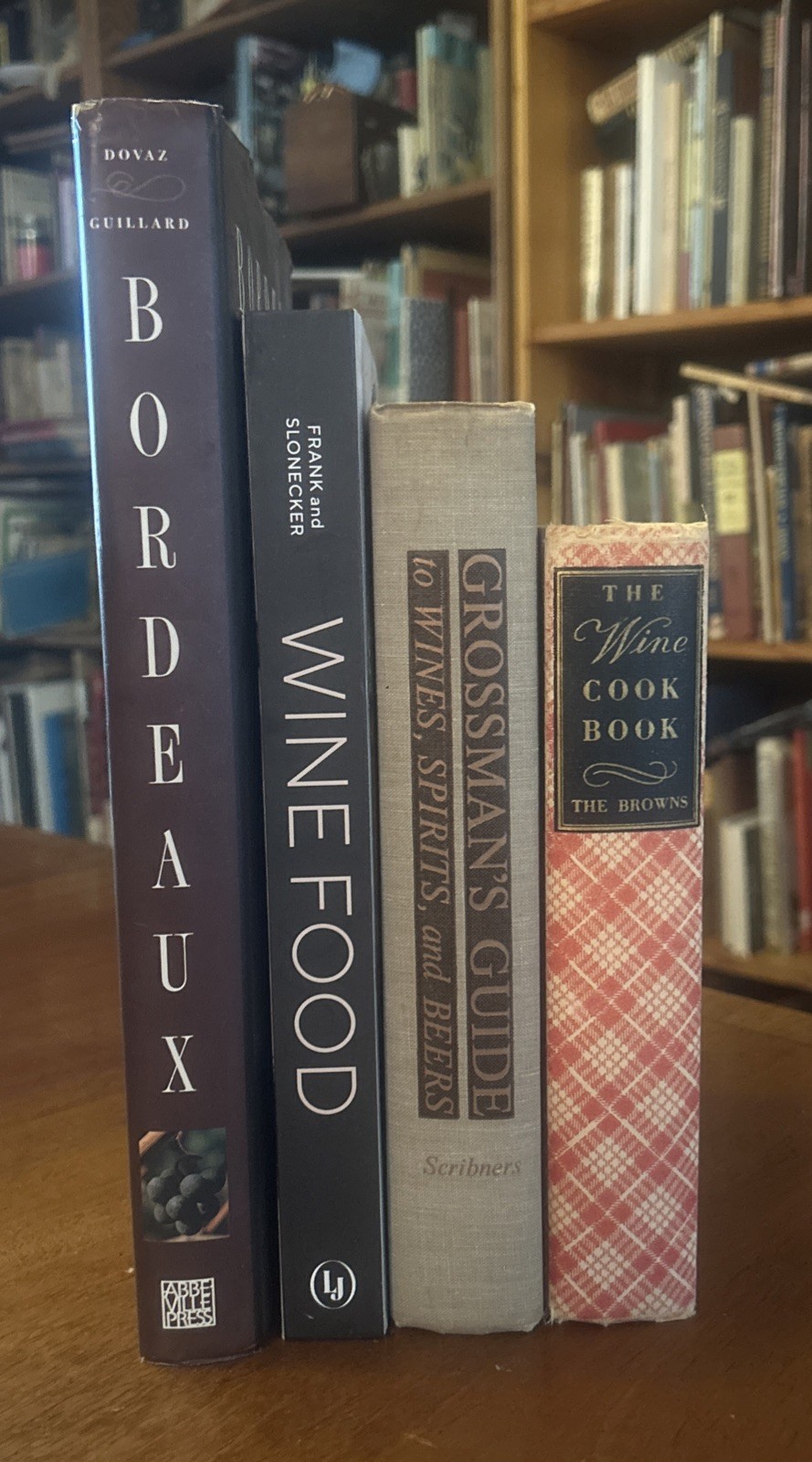 Lot Of 4 Vintage & New Food & Wine Cookbooks VG FAST SAME DAY SHIPPING
