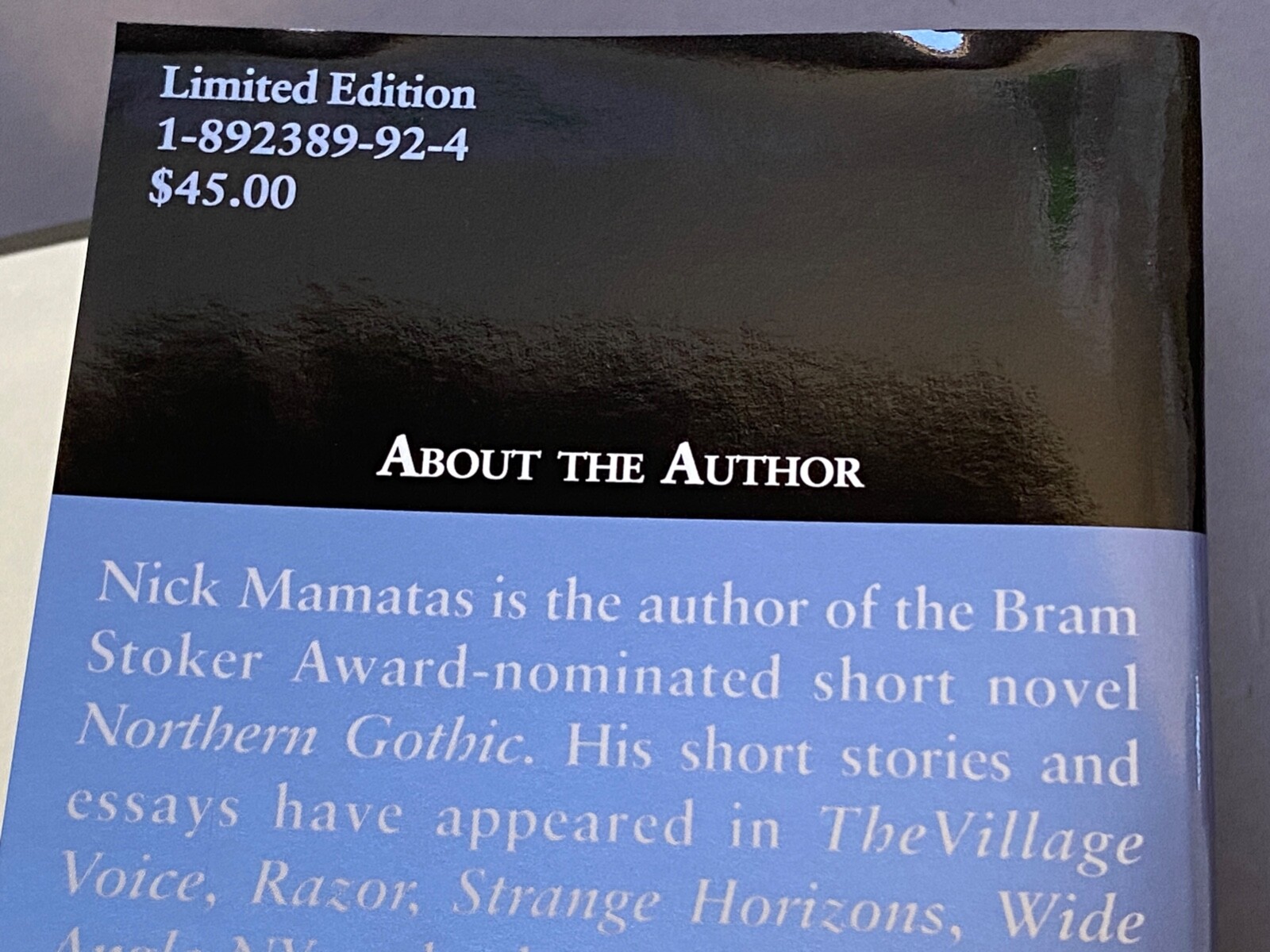 MOVE UNDER GROUND – Nick Mamatas [Night Shade Books 2004] LIMITED ED No. 10/100