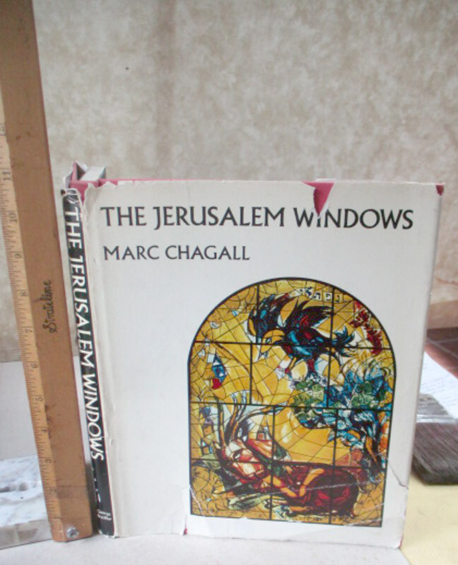 THE JERUSALEM WINDOWS,1967,Marc Chagall,Jean Leymarie,1st Revised Ed,Illust,DJ