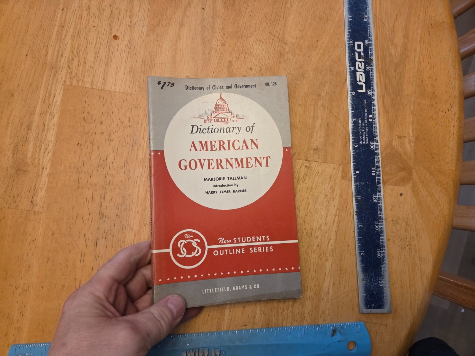 Dictionary of American Government by Marjorie Tallman – 1960 Trade Paperback