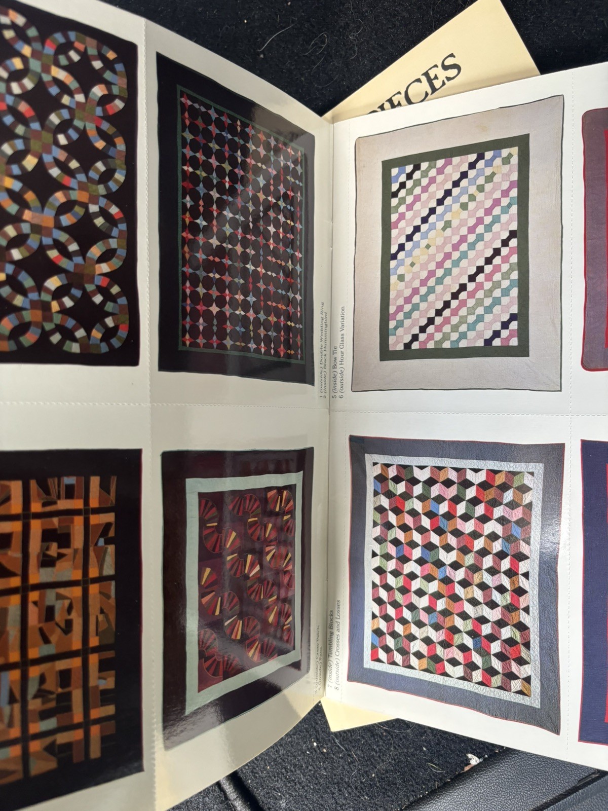 Vintage Spectacular Quilts Postcards Museum of American Folk Art ‘89 PC Book
