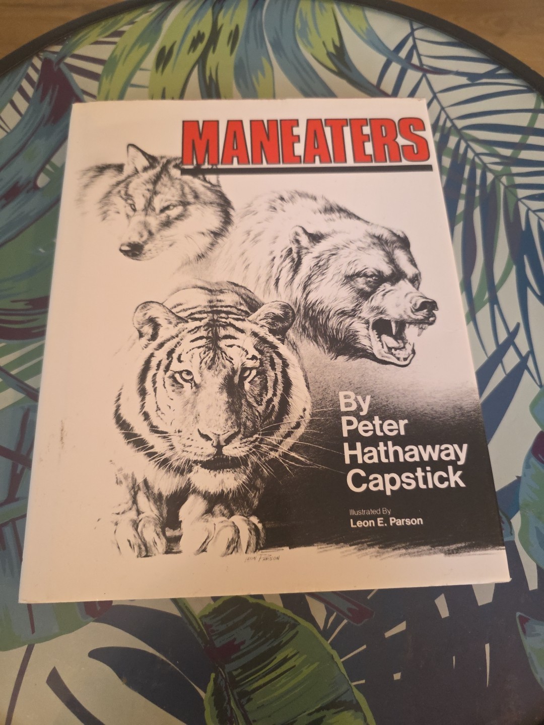 MANEATERS by Peter Hathaway Capstick Rare Book First Edition 1981 Hardcover