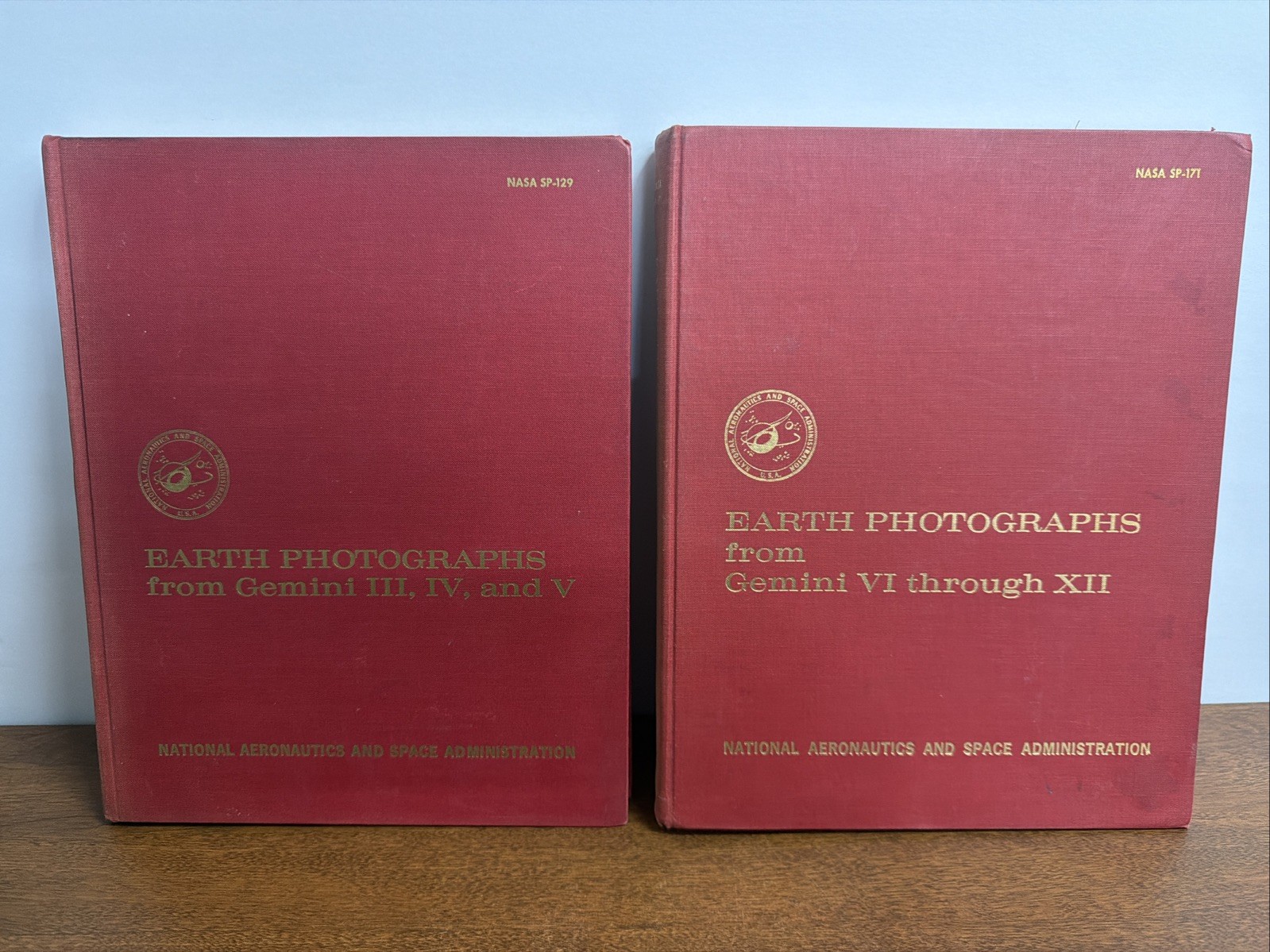 Earth Photographs 2 Volume Set From Gemini (3,4&5, 6-12)