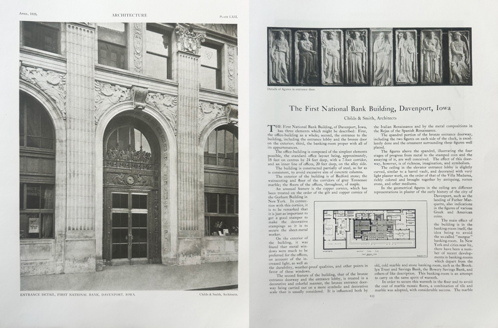 Architecture Magazine 1925 (Apr–Jun) Vol. LI Nos. 4–6 | Complete Spring Set