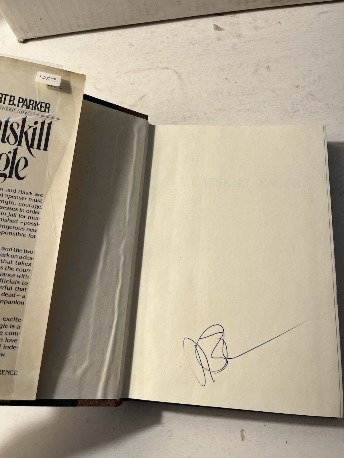 A CATSKILL EAGLE Robert B. Parker HC/DJ SIGNED First Edition 1985 Spenser Novel