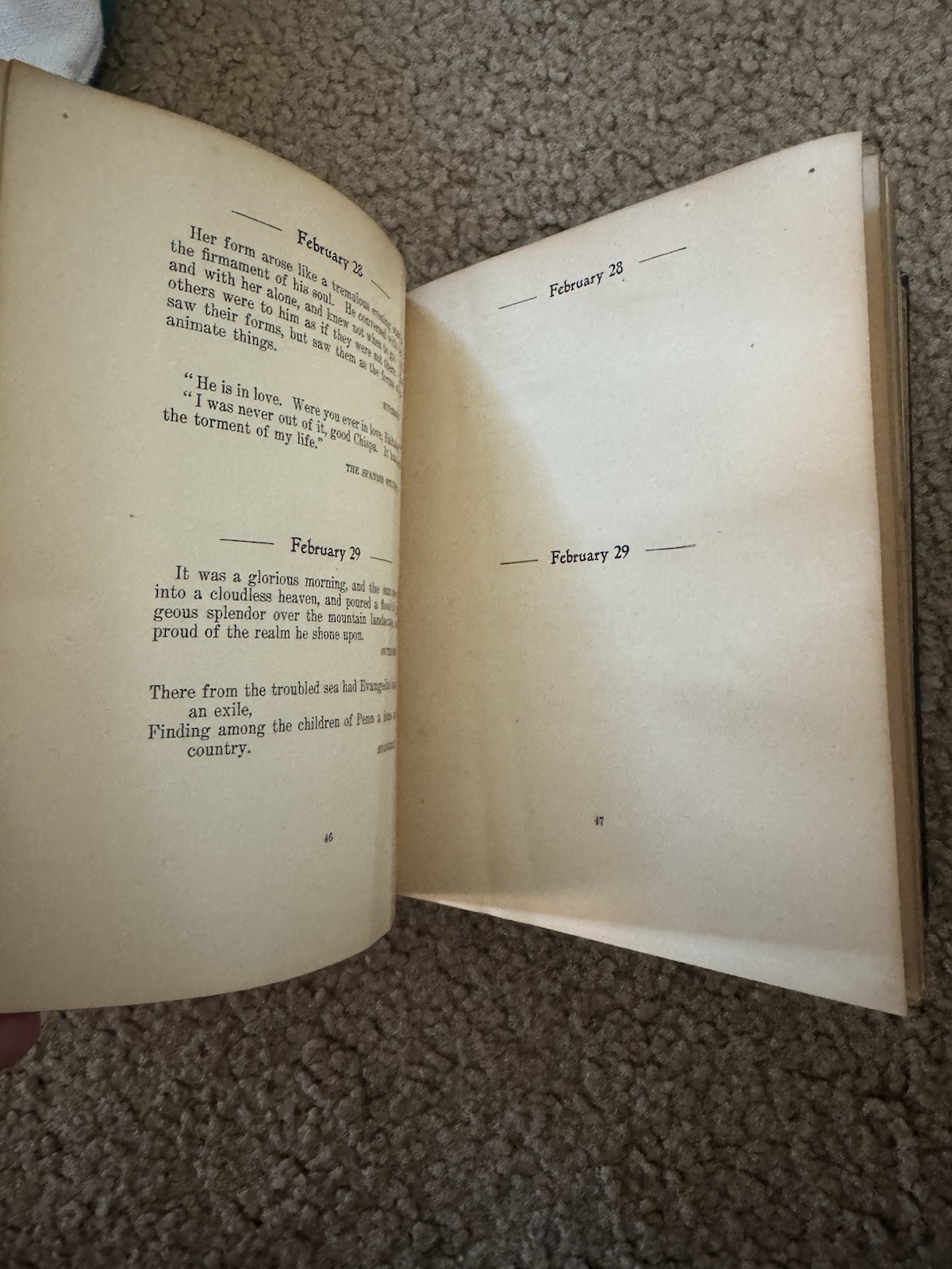 Henry Wadsworth Longfellow The Longfellow Year – Book Quotations Antique 1896