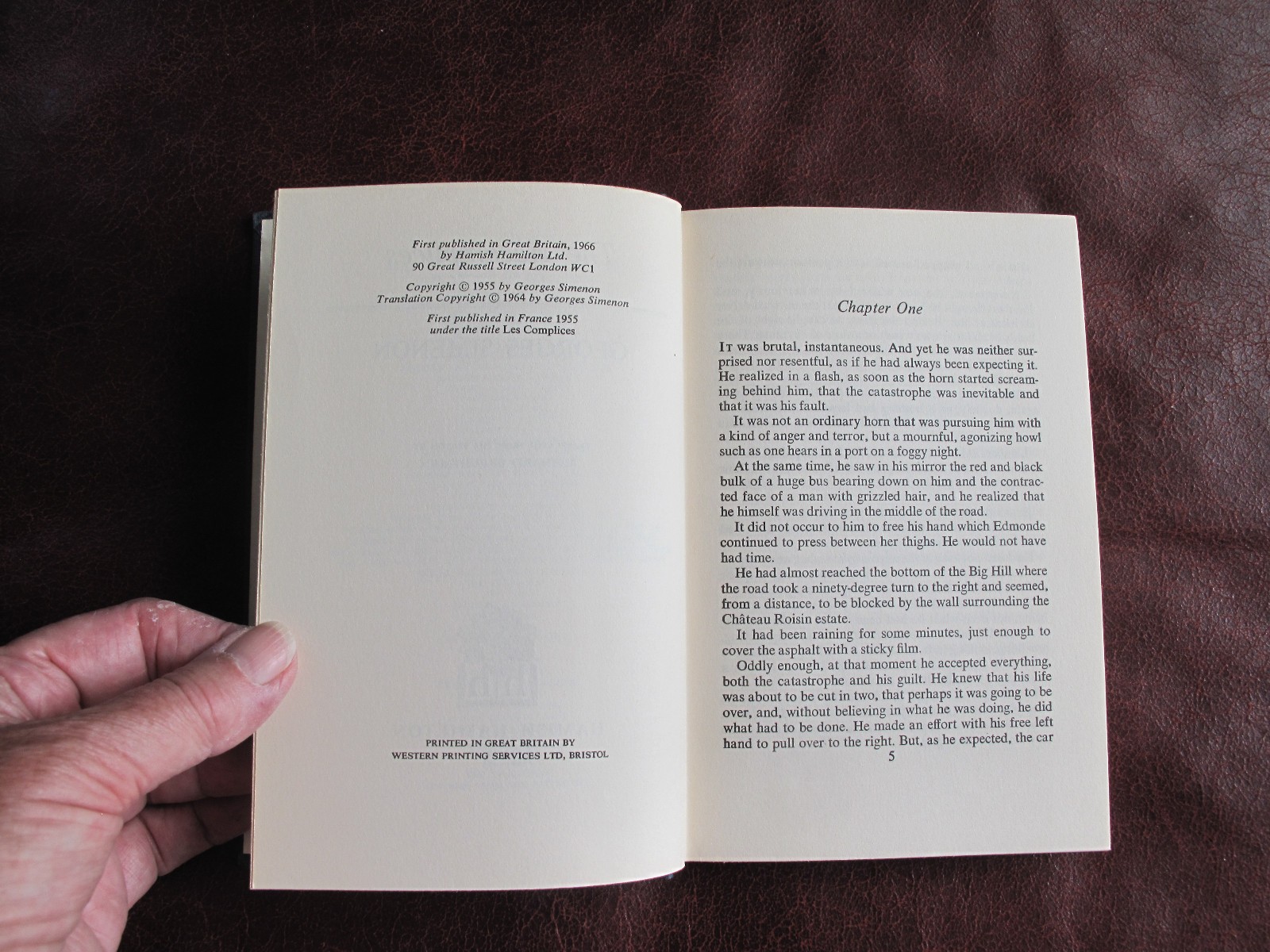 THE ACCOMPLICES – GEORGES SIMENON – 1ST UK EDITION 1966