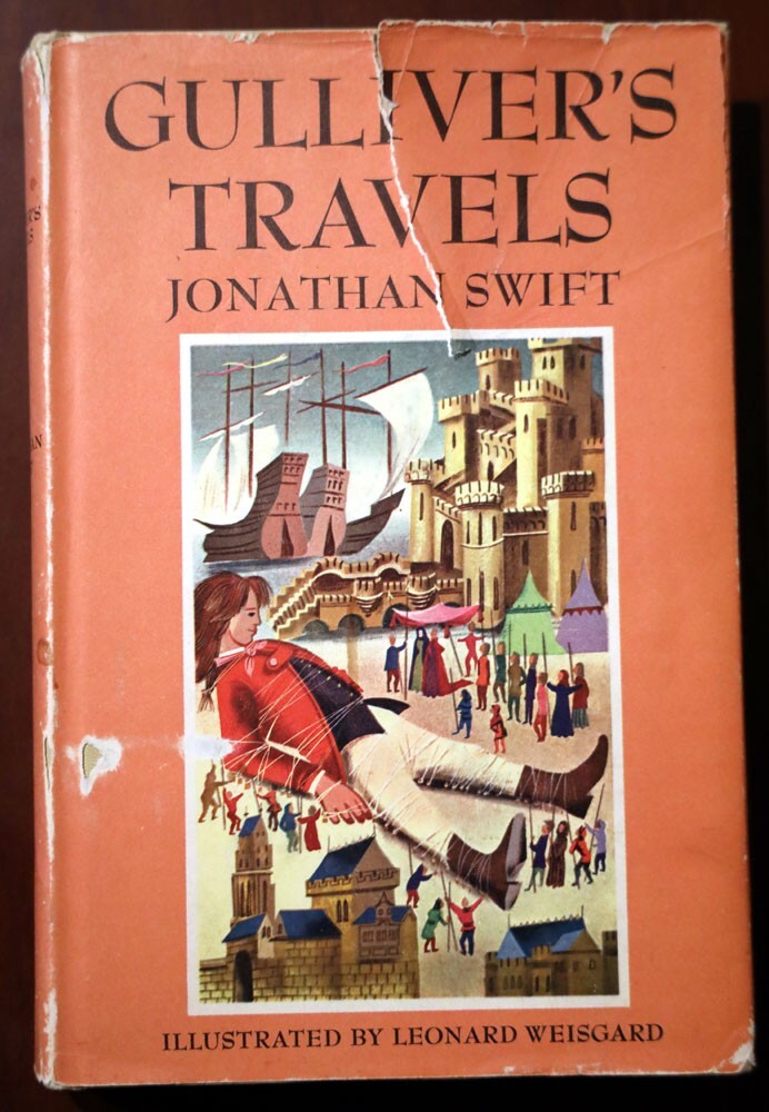 Gulliver’s Travels by Jonathan Swift 1954 Nelson Doubleday VINTAGE BOOK HC/DJ