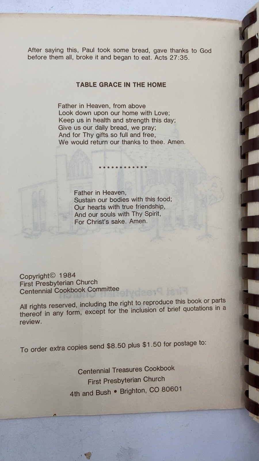 Centennial Treasures Centennial Cookbook Committee 1984