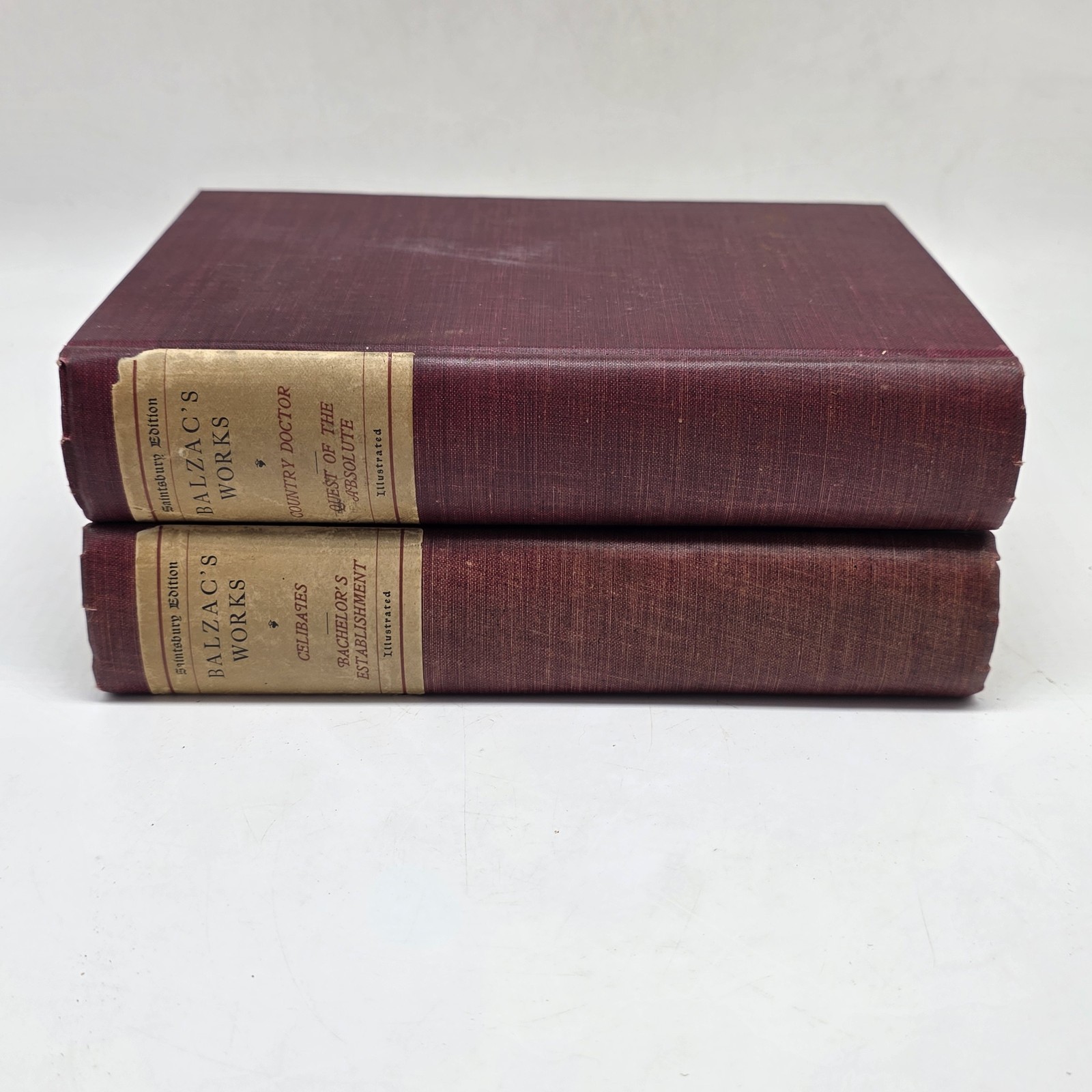 VTG 1899 Balzac’s Works 2 Vol Set The Country Doctor Celibates Gebbie HC…
