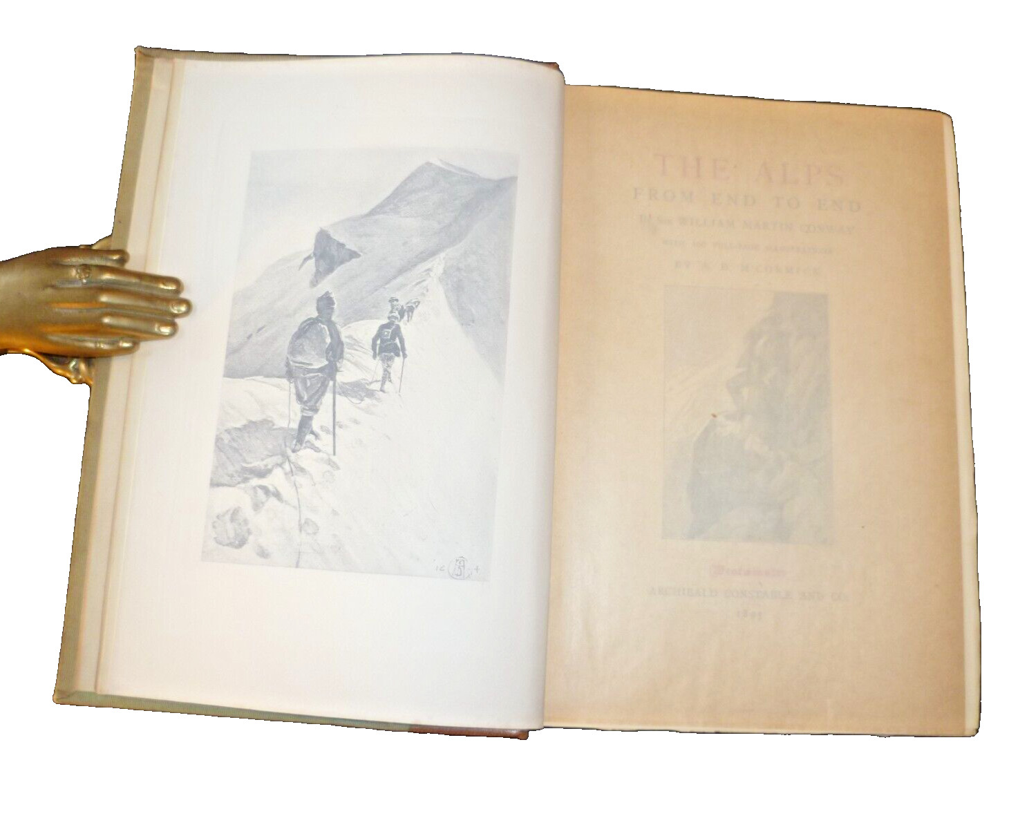 Martin Conway. The Alps from End to End. 2nd edition 1895. VG