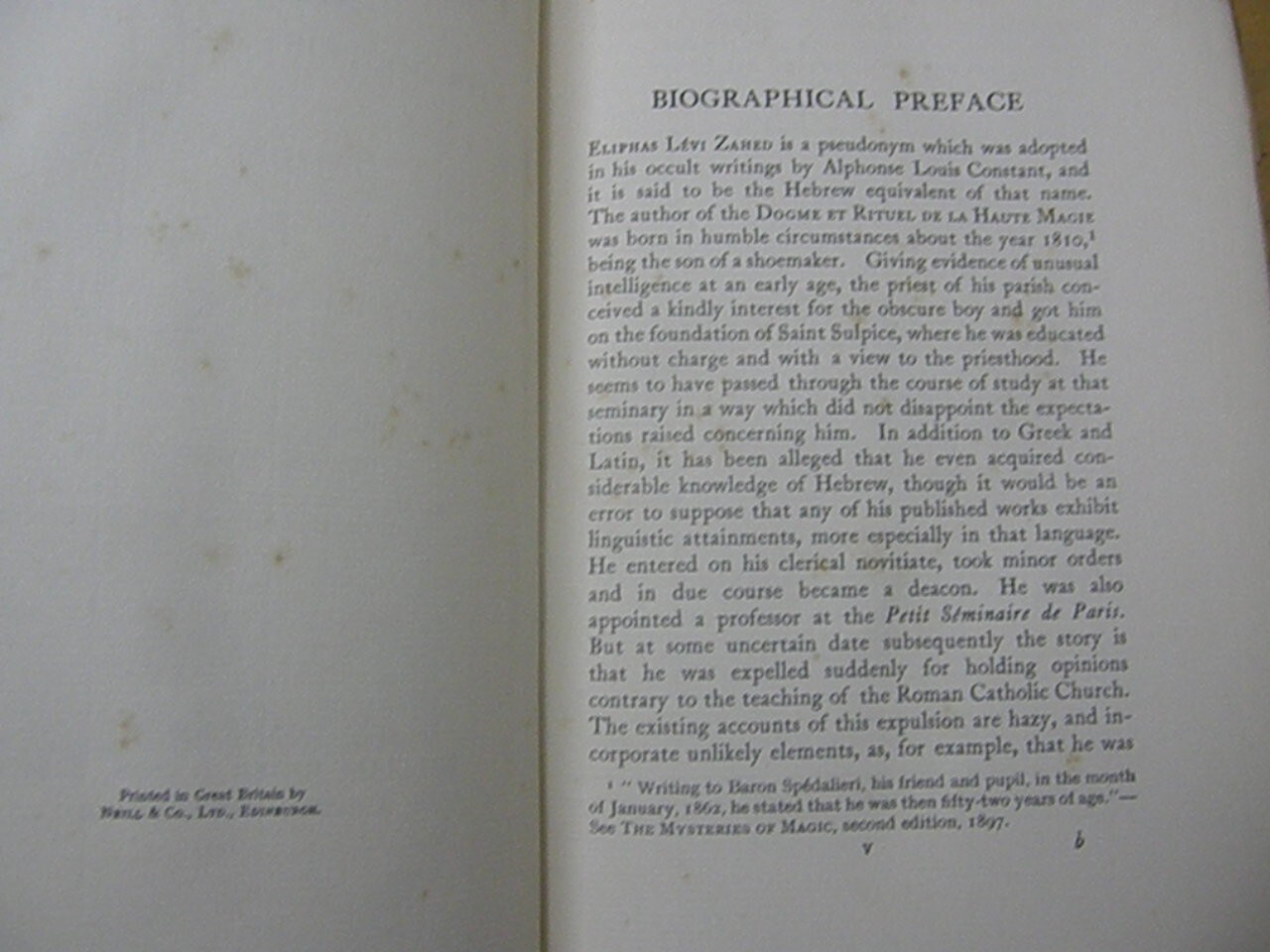 Transcendental Magic -Eliphas Levi MYTH OCCULT WITCHCRAFT KABBALAH BLACK SABBATH