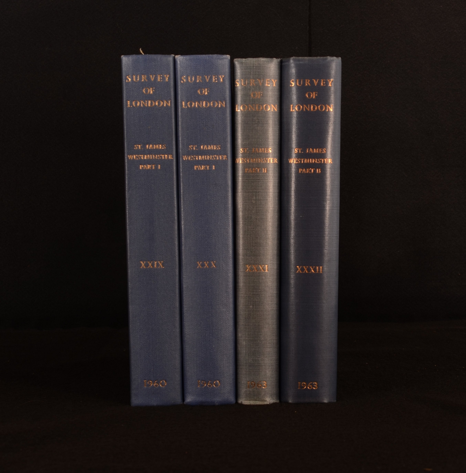 1960-3 5vol Survey of London St James Westminster Piccadilly F H W Sheppard