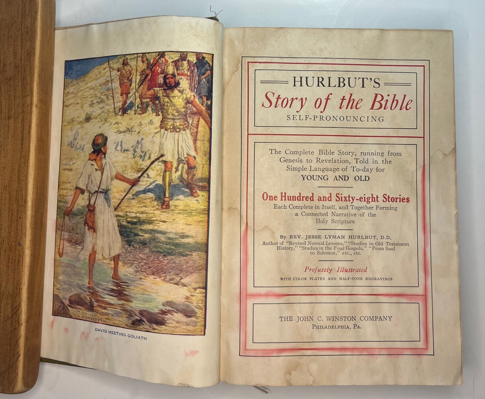 Hurlbut’s Story of the Bible, Rev. Jesse Lyman Hurlbut, 1904, Vintage