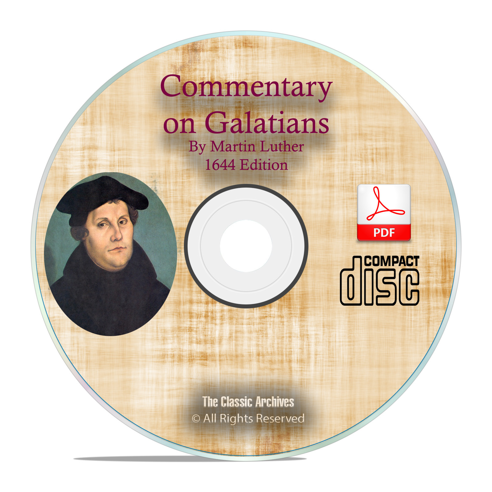 1644 Commentary on Galatians, Martin Luther, Vintage Bible Study CD