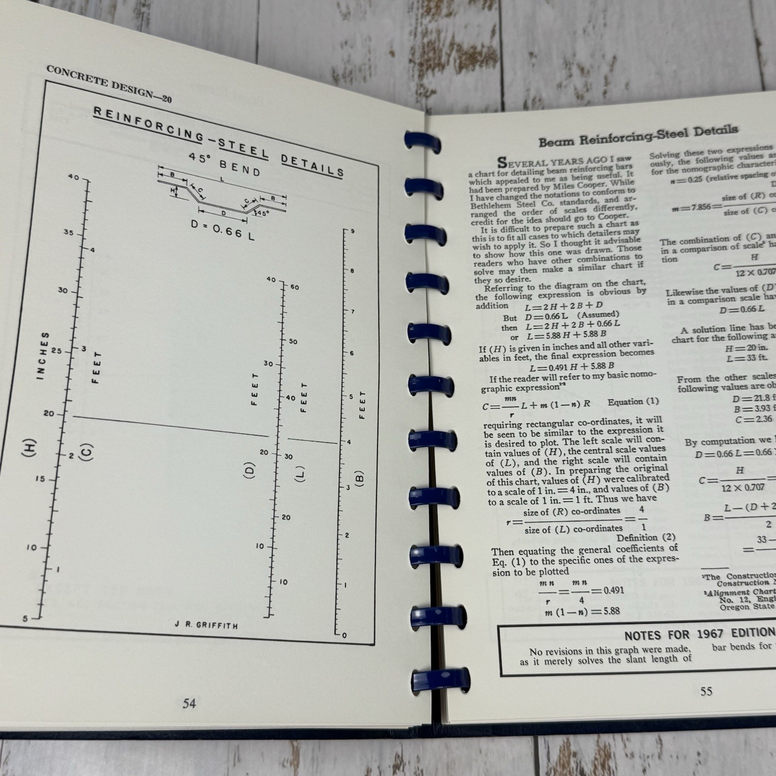 Construction Design Charts by J Griffith Revised 1967 Western Construction