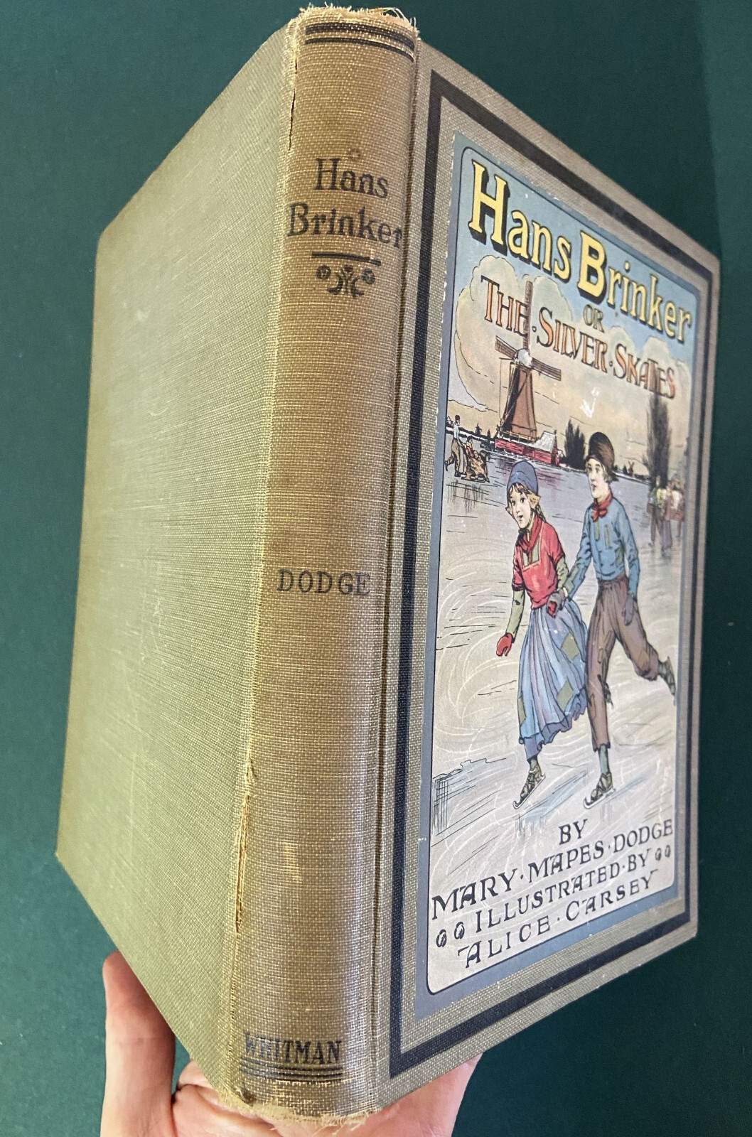 1917 Hans Brinker & The Silver Skates + Whitman Bookmark Mary Mapes Dodge Book