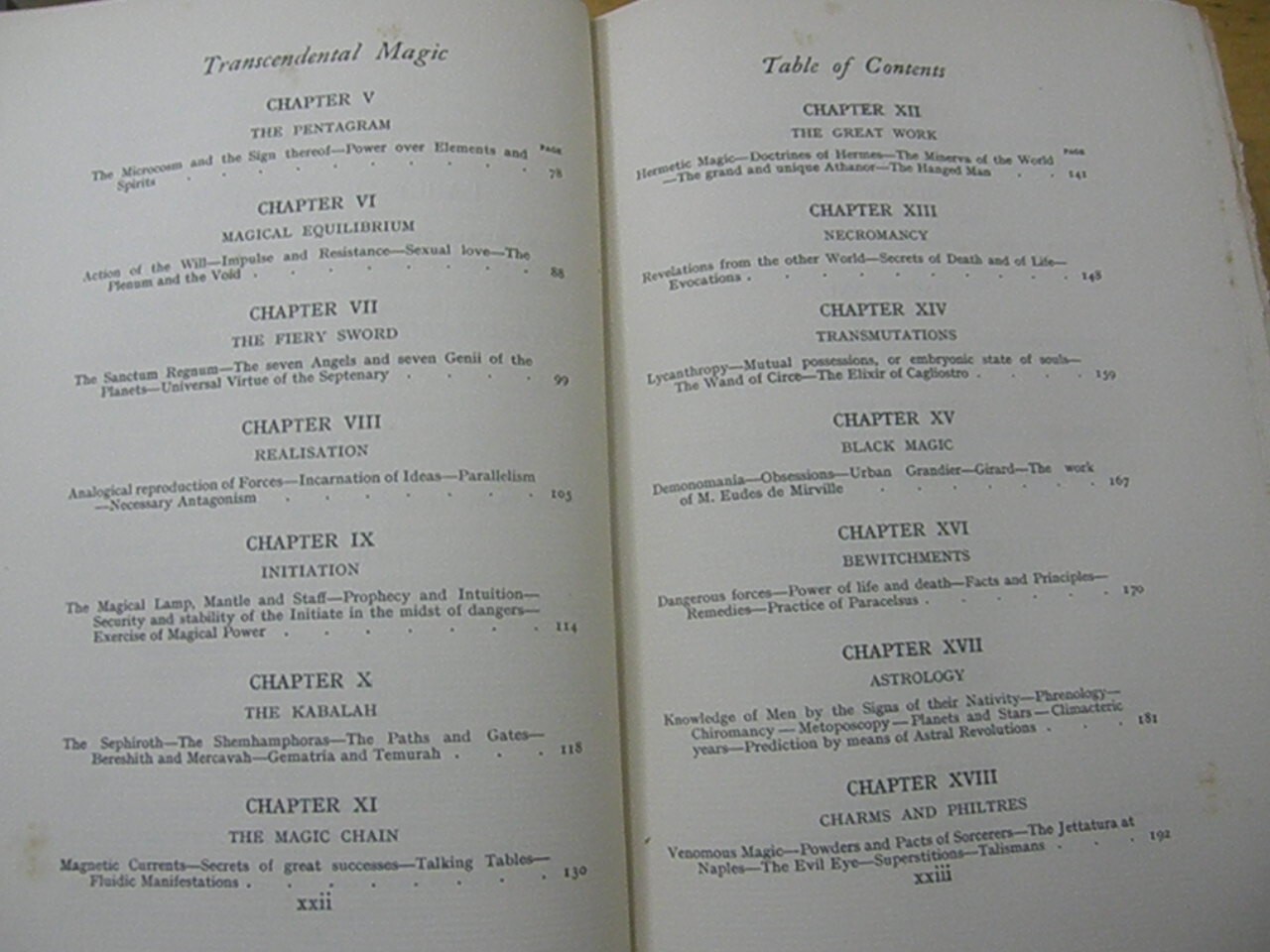 Transcendental Magic -Eliphas Levi MYTH OCCULT WITCHCRAFT KABBALAH BLACK SABBATH