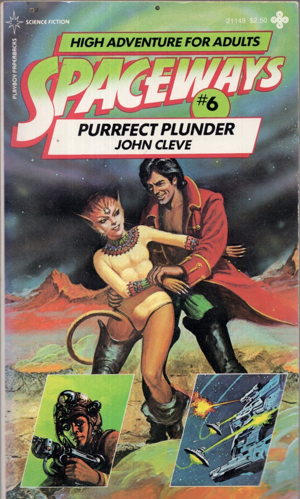 Purrfect Plunder by John Cleve (Spaceways Series,6 ) Vintage Sleaze Paperback VG