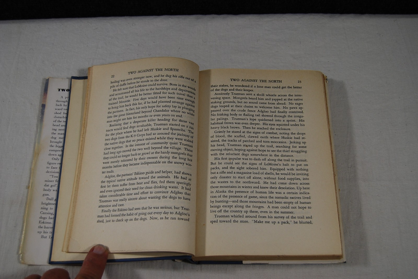 Two Against the North Bertrand Shurtleff 1949 First Edition w/ Dust Jacket
