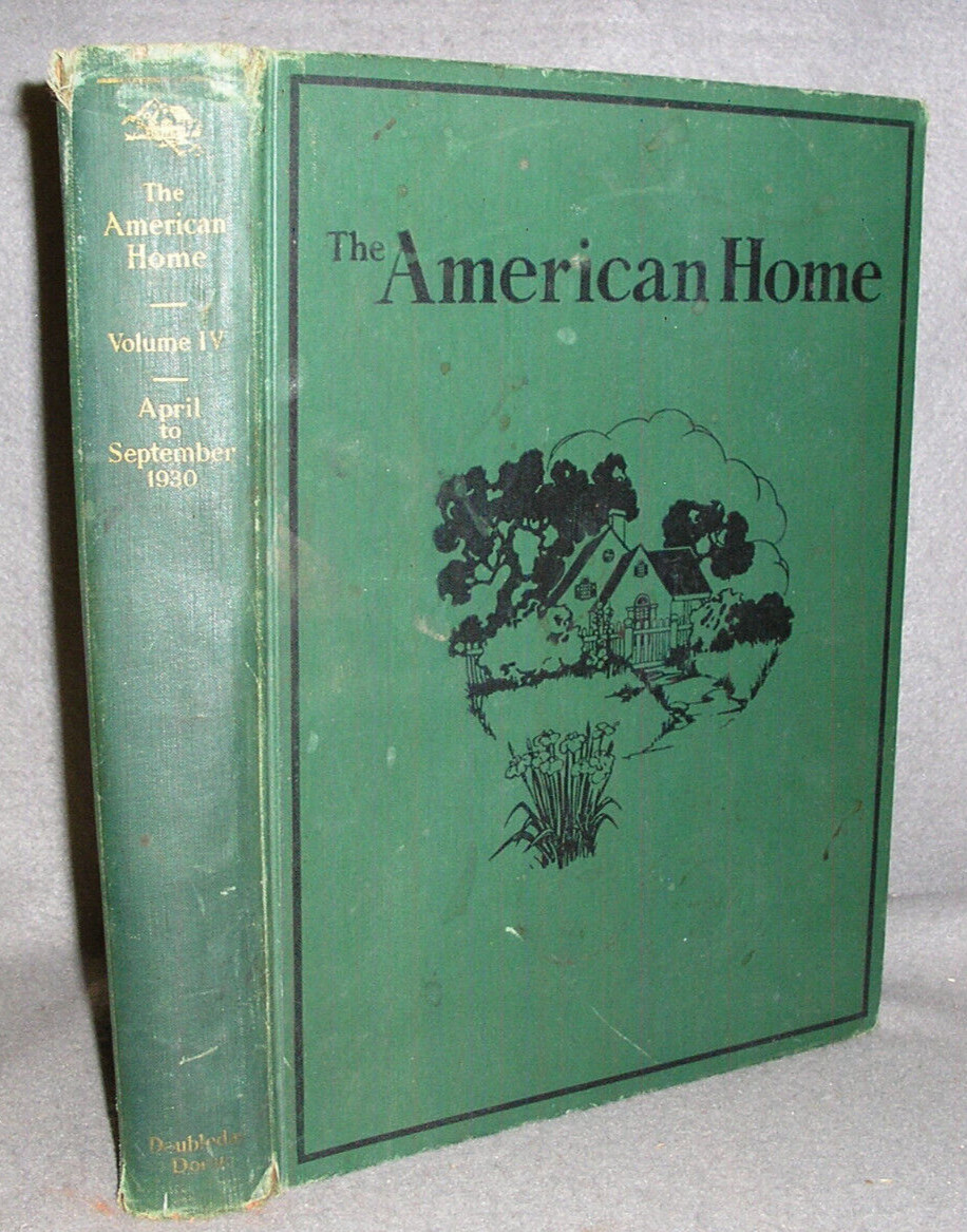 Antique American Home Book House Landscaping Gardening Garden Lawn Magazine 1930